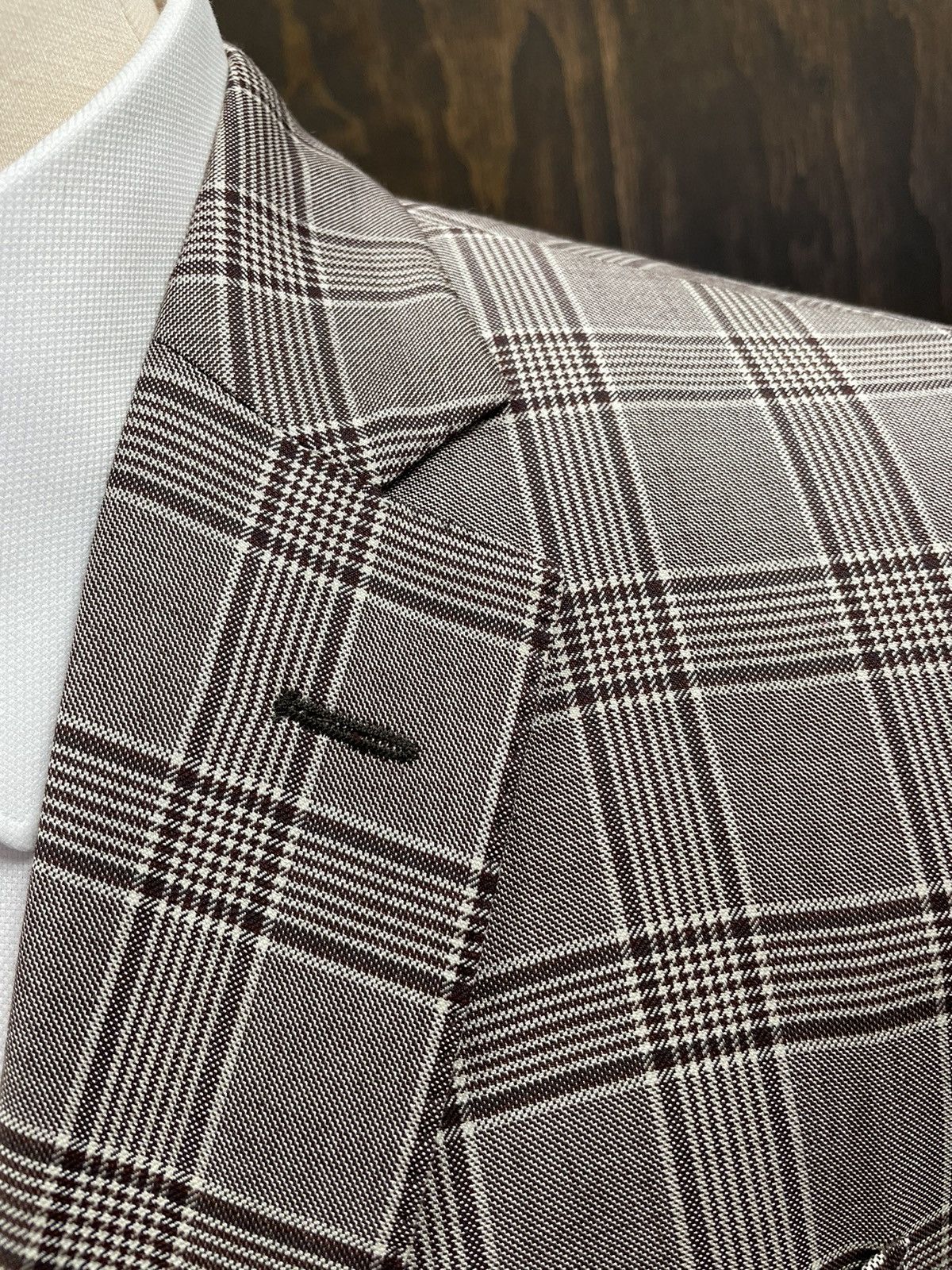 Valentino Check Print Wool & Silk Jacket Size 42R - 2 Thumbnail