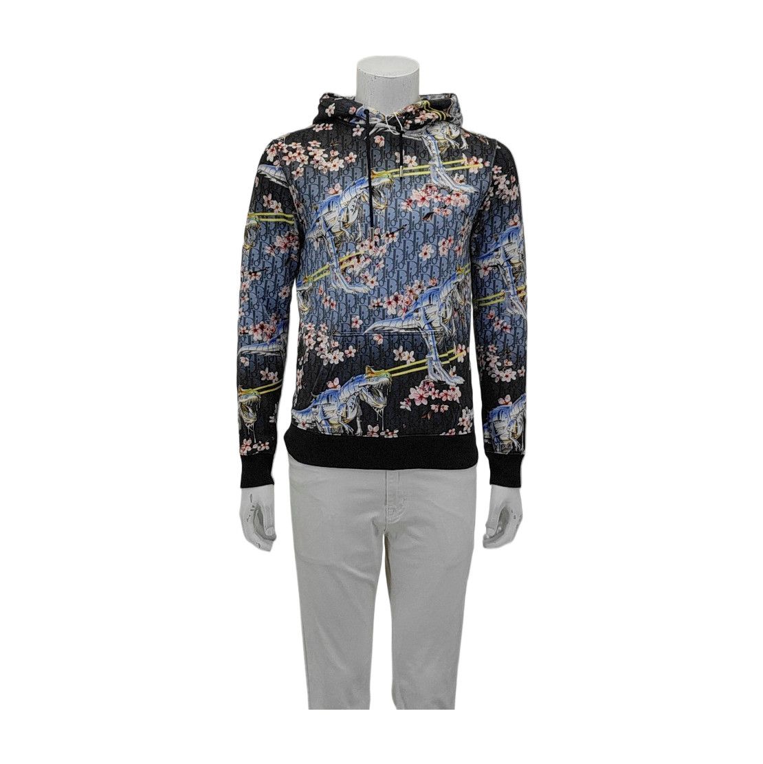 Dior Dior Homme Oblique Dinosaur Floral Hoodie XS Size US XS / EU 42 / 0 - 1 Thumbnail