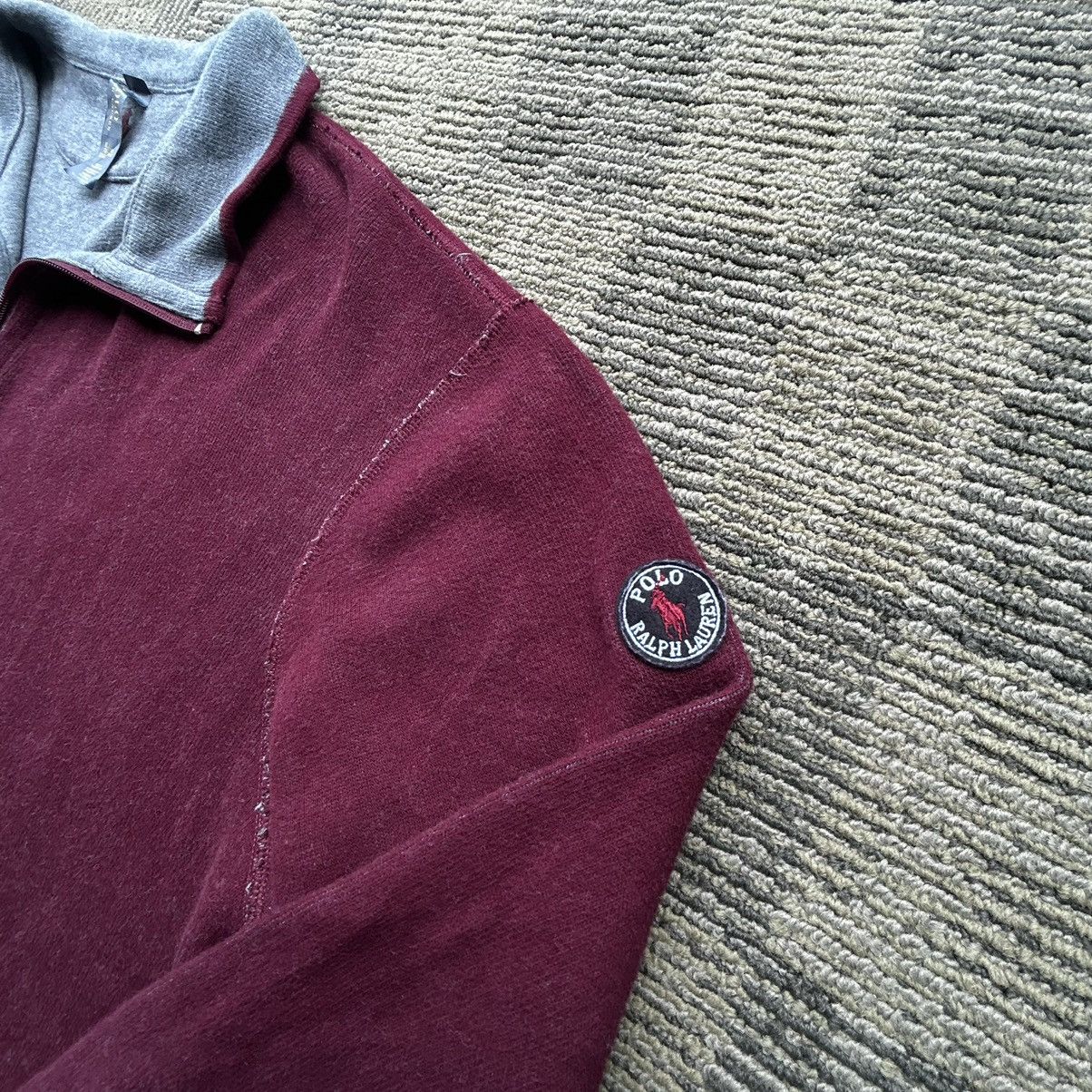 Polo Ralph Lauren Polo Ralph Lauren Vtg Burgundy/Grey Reversible Quarter-Zip Size US XL / EU 56 / 4 - 2 Thumbnail