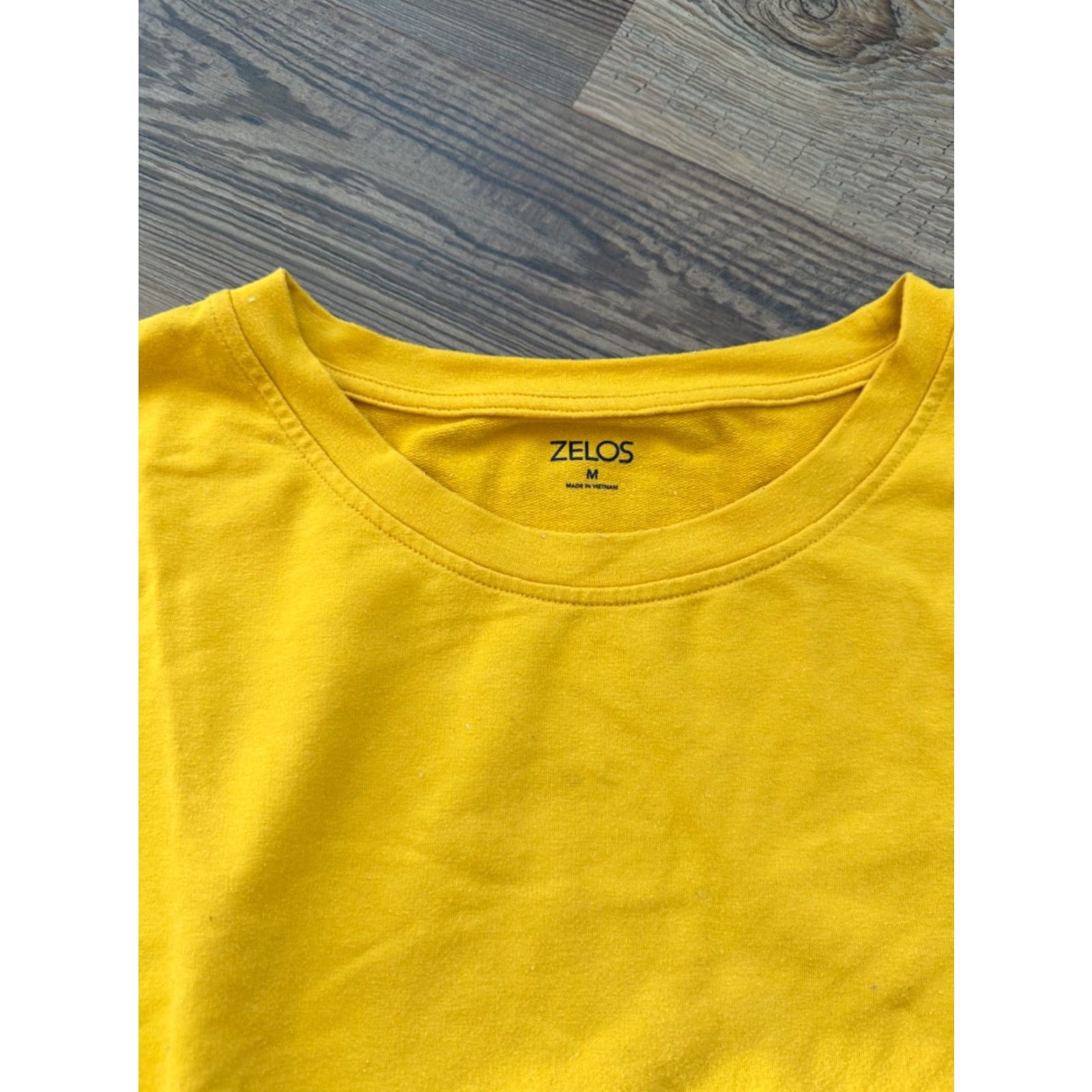 Vintage Zelos Lightweight Yellow Sweatshirt Women M Crew Long Sleeve Activewear Size M / US 6-8 / IT 42-44 - 3 Thumbnail