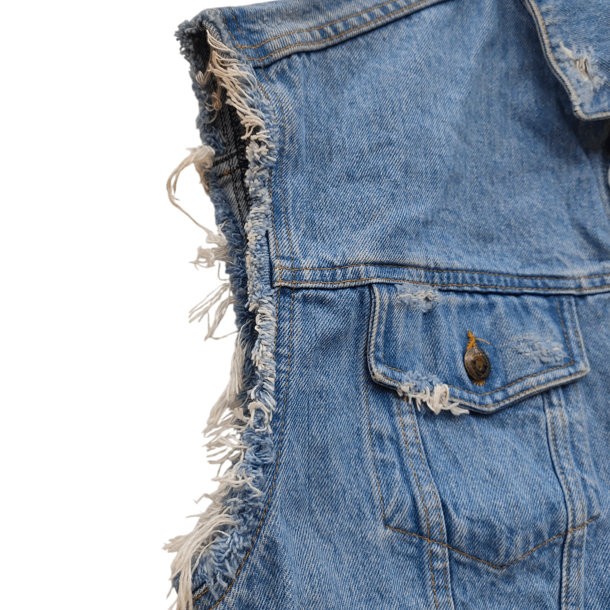Moschino Vintage Denim Vest Jacket Size US M / EU 48-50 / 2 - 3 Thumbnail
