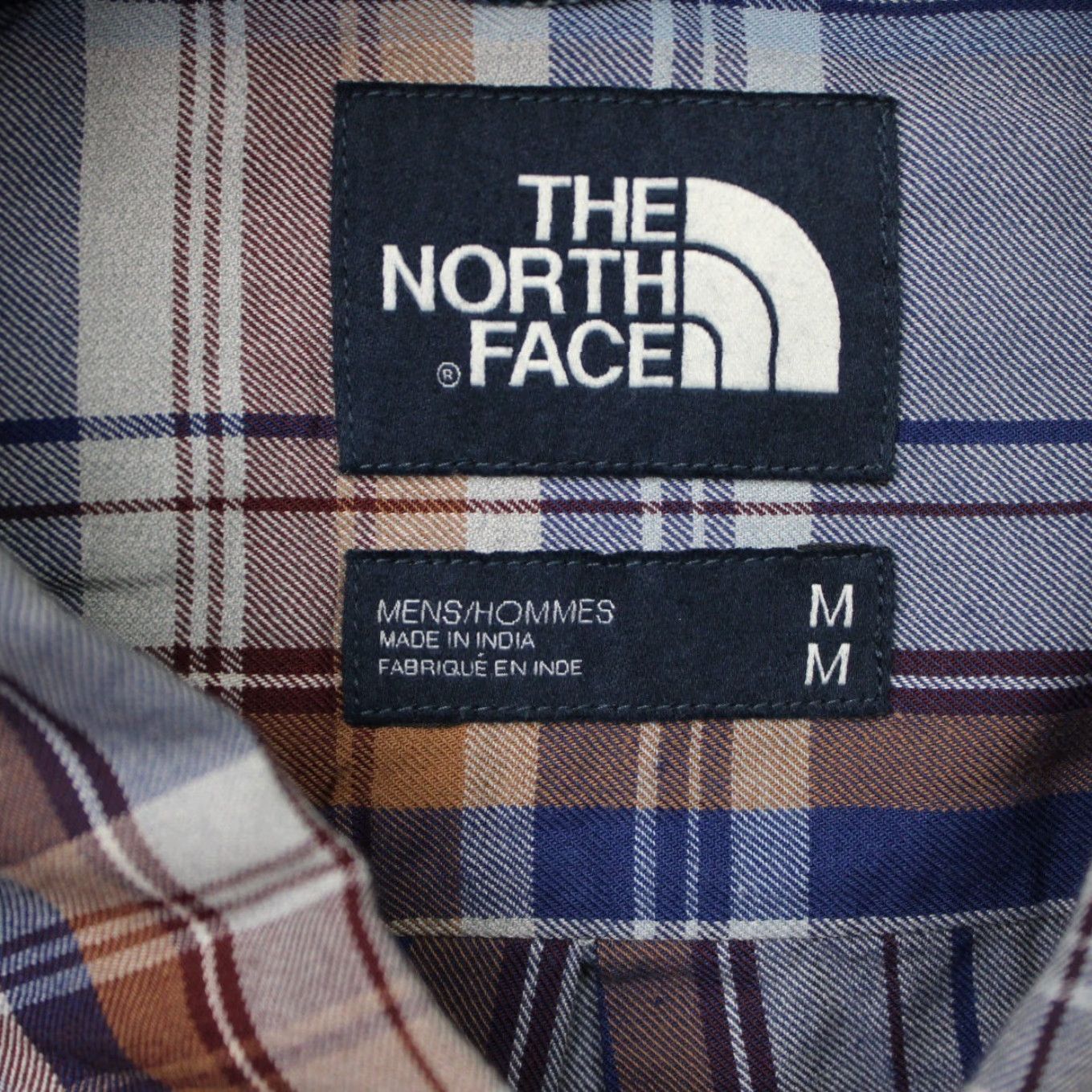 The North Face The North Face Shirt Mens Medium Brown/Blue Plaid Organic Cotton Long Sleeve Size US M / EU 48-50 / 2 - 7 Thumbnail
