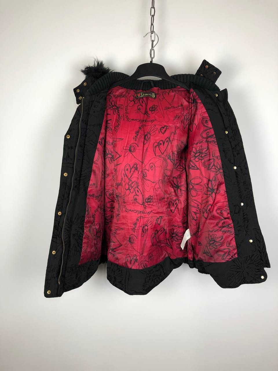 Desigual Women Desigual Jacket Breathable Black Full Zip EU38 Size S / US 4 / IT 40 - 9 Thumbnail