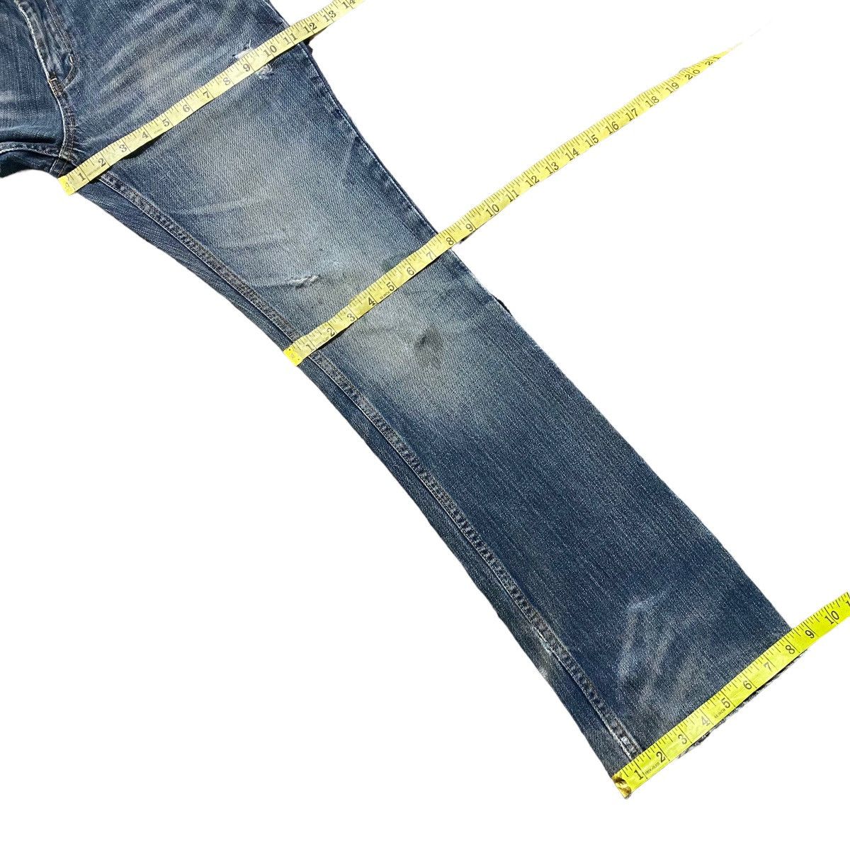 Japanese Brand Japanese Brand TRIXY Thrashed Mudmax Flare Jeans Size US 30 / EU 46 - 21 Thumbnail
