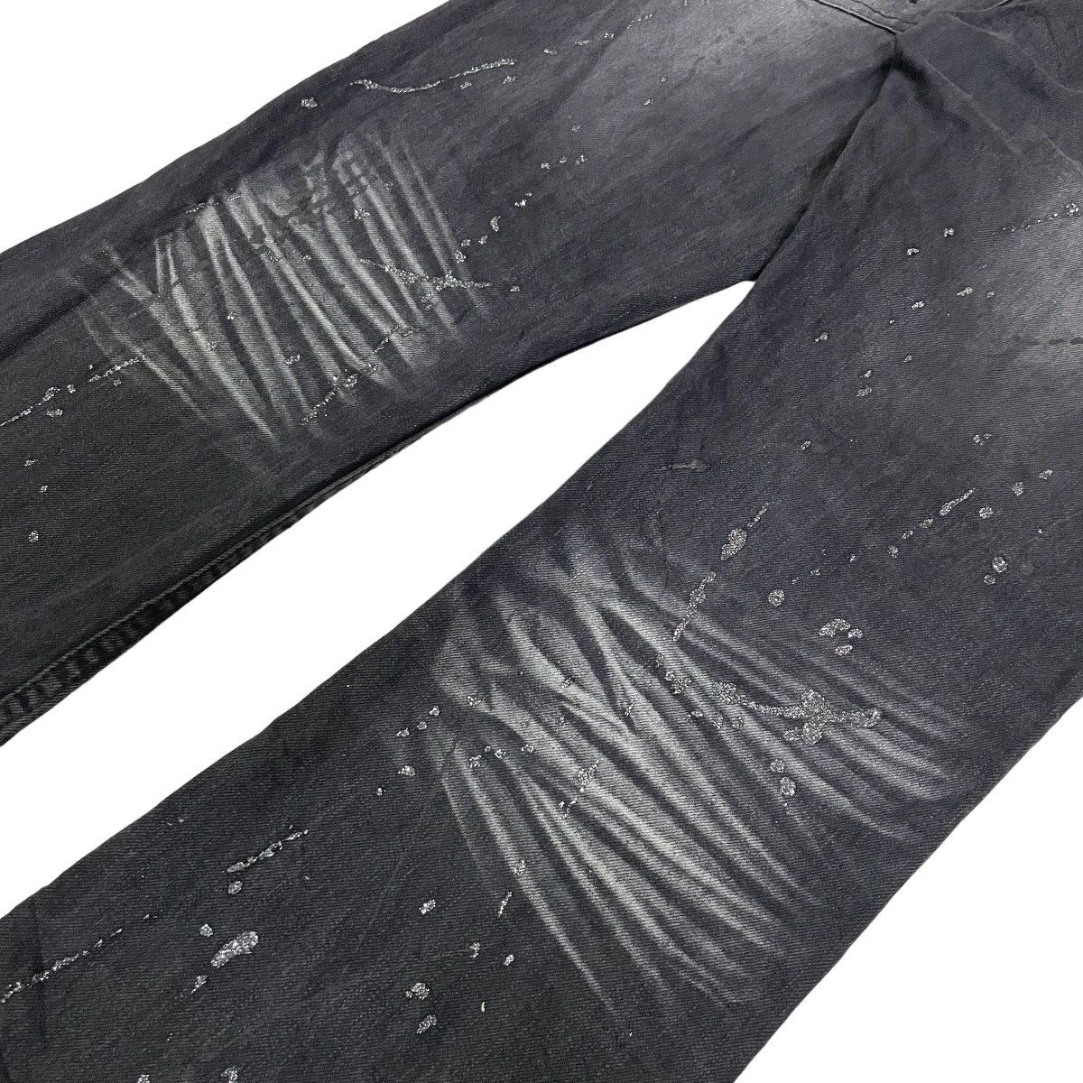 If Six Was Nine Vintage Y2K Flared Rare Faded Splatter Paint Design Size US 28 / EU 44 - 12 Thumbnail
