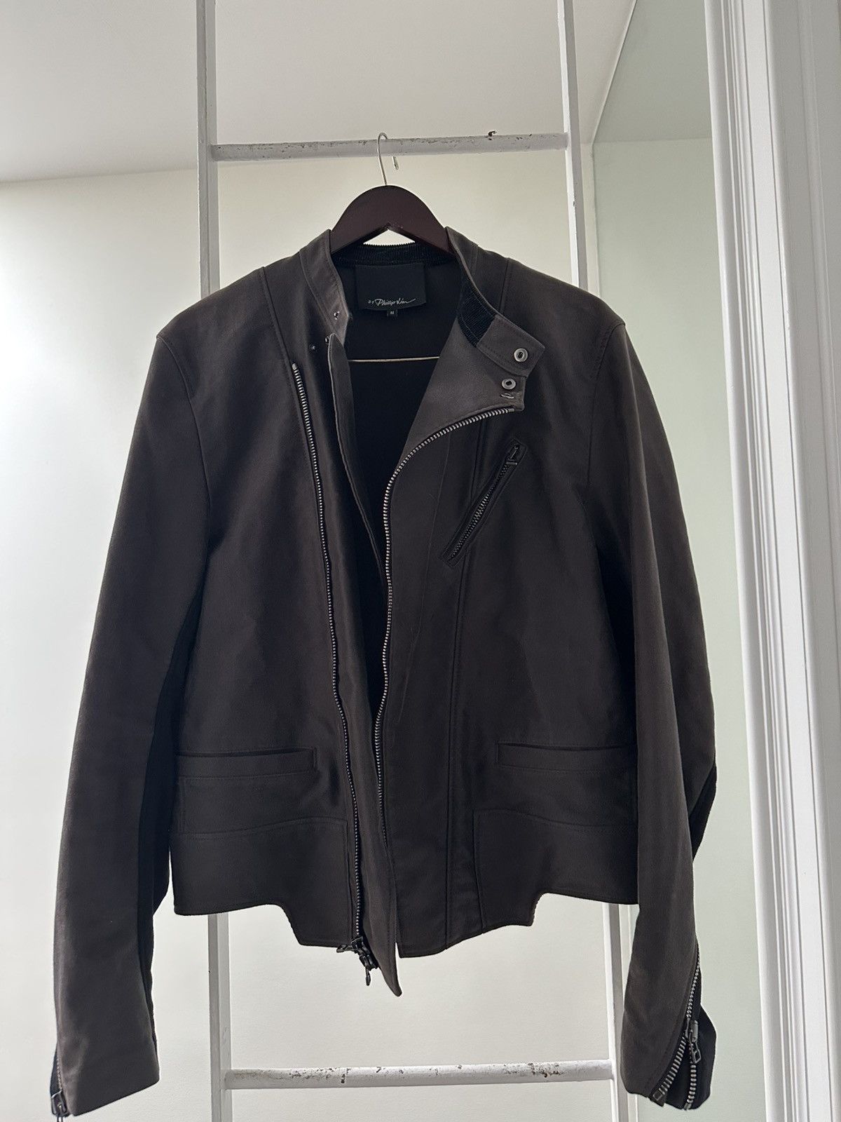 3.1 Phillip Lim Asymmetrical Biker Jacket Size US M / EU 48-50 / 2 - 2 Thumbnail