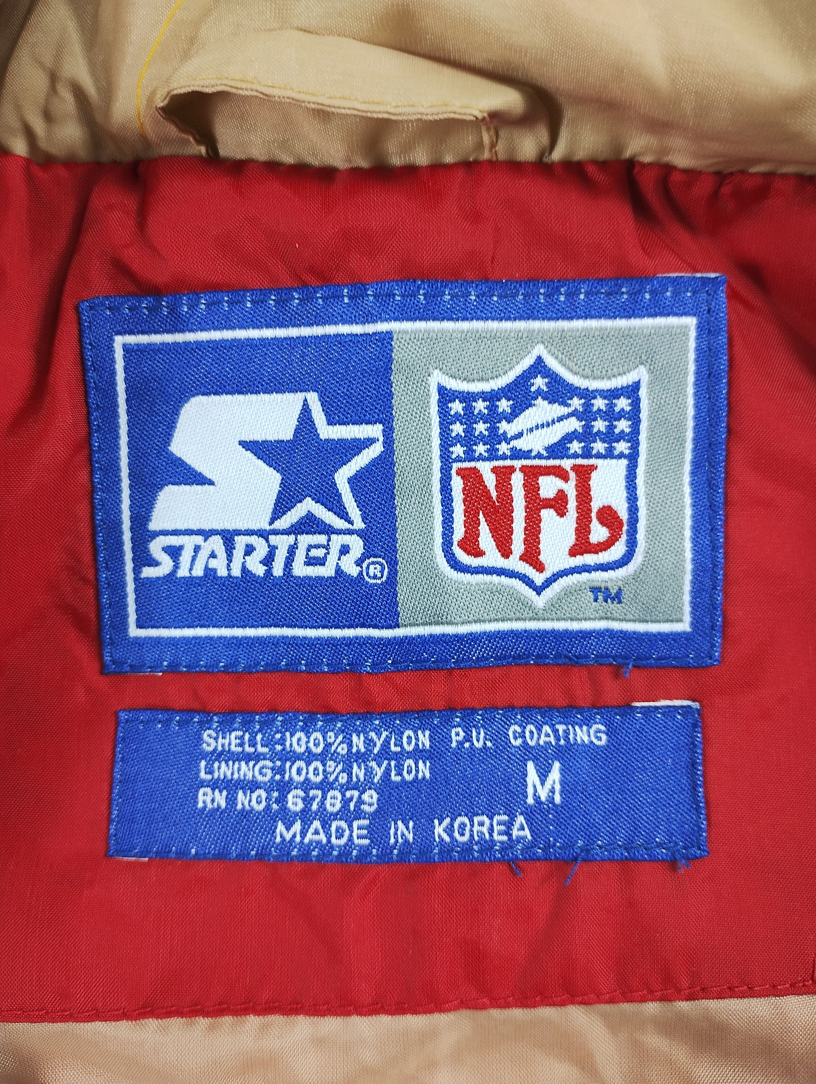 NFL × Starter Light jacket Starter NFL Red gold vintage 90s Size US M / EU 48-50 / 2 - 8 Thumbnail