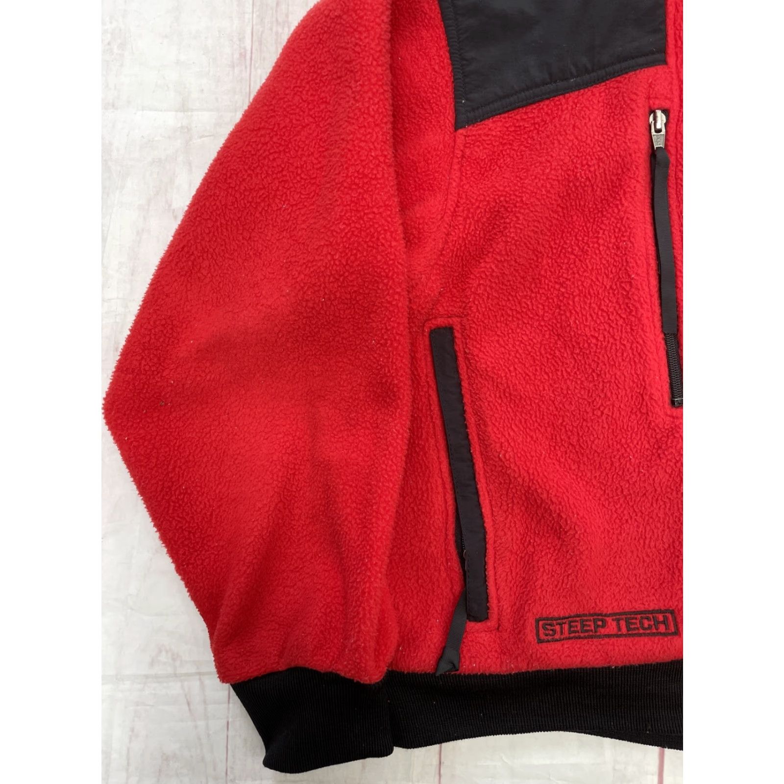 The North Face VINTAGE The North Face Steep Tech Jacket Mens M Bright 1990s USA Fleece Pile Made In USA Rare Size US M / EU 48-50 / 2 - 2 Thumbnail