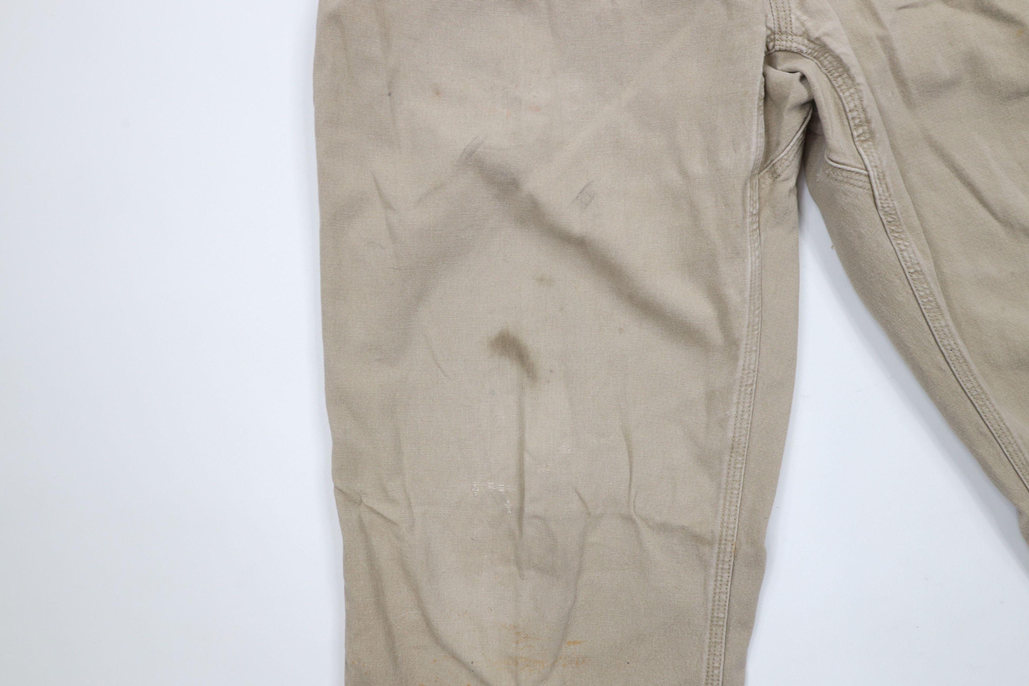 Duluth Trading Company × Vintage Duluth Trading Co Flex Fire Hose Dungaree Pants Beige Size US 34 / EU 50 - 6 Thumbnail