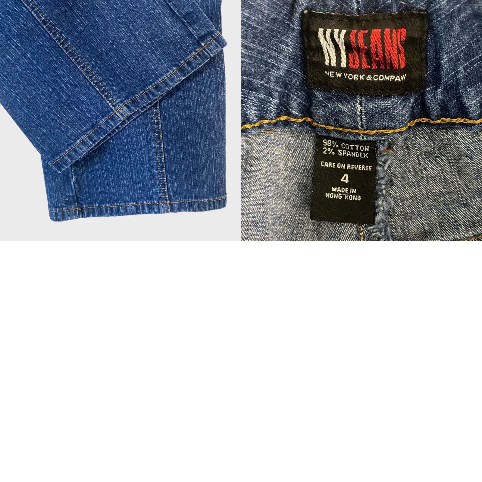 Vintage VINTAGE New York & Company Flare Jeans Womens Size 4 Blue Medium Wash Low-Rise Denim Jeans Size 27" / US 4 / IT 40 - 8 Thumbnail