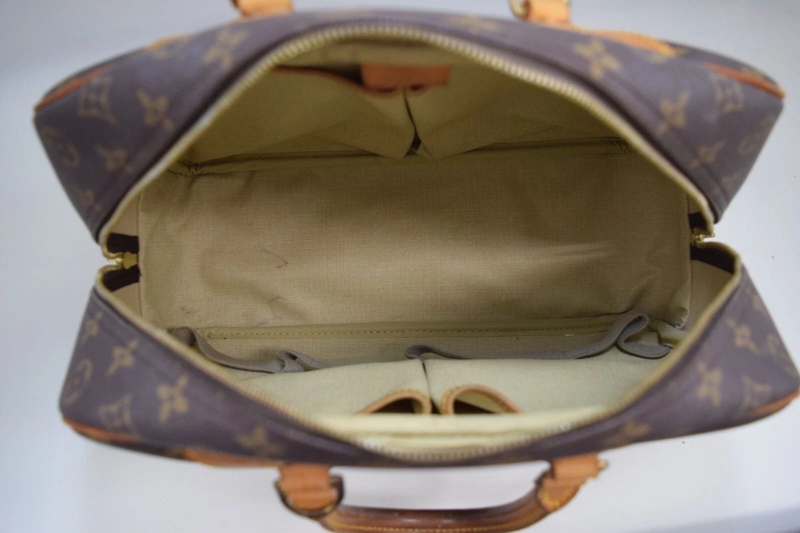 Louis Vuitton Auth Louis Vuitton Deauville Hand Bag Monogram Canvas M47270 Size ONE SIZE - 15 Thumbnail