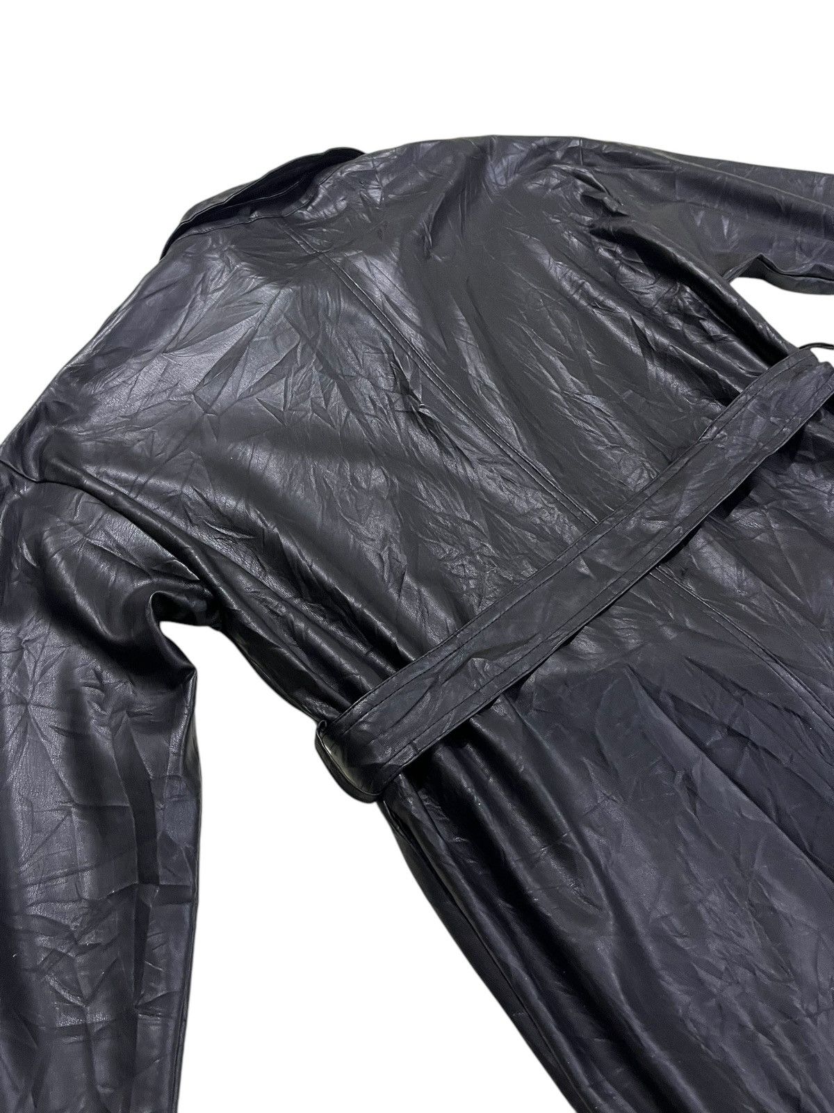 Beauty Beast × Vintage 🇯🇵 JAPANESE BRAND JIEAN LEATHER LONG WRAP COAT/JACKET Size US L / EU 52-54 / 3 - 11 Thumbnail