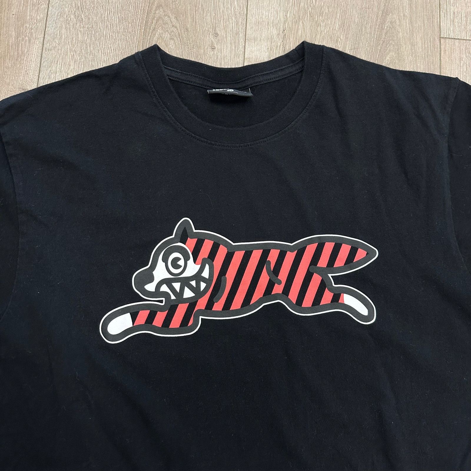 Icecream Ice Cream Running Dog Striped red Black Tee T Shirt Medium Size US M / EU 48-50 / 2 - 3 Thumbnail