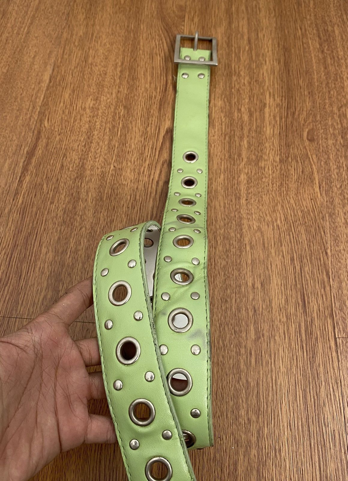 If Six Was Nine × Japanese Brand × Le Grande Bleu (L.G.B.) Ringer green belt Size ONE SIZE - 3 Thumbnail