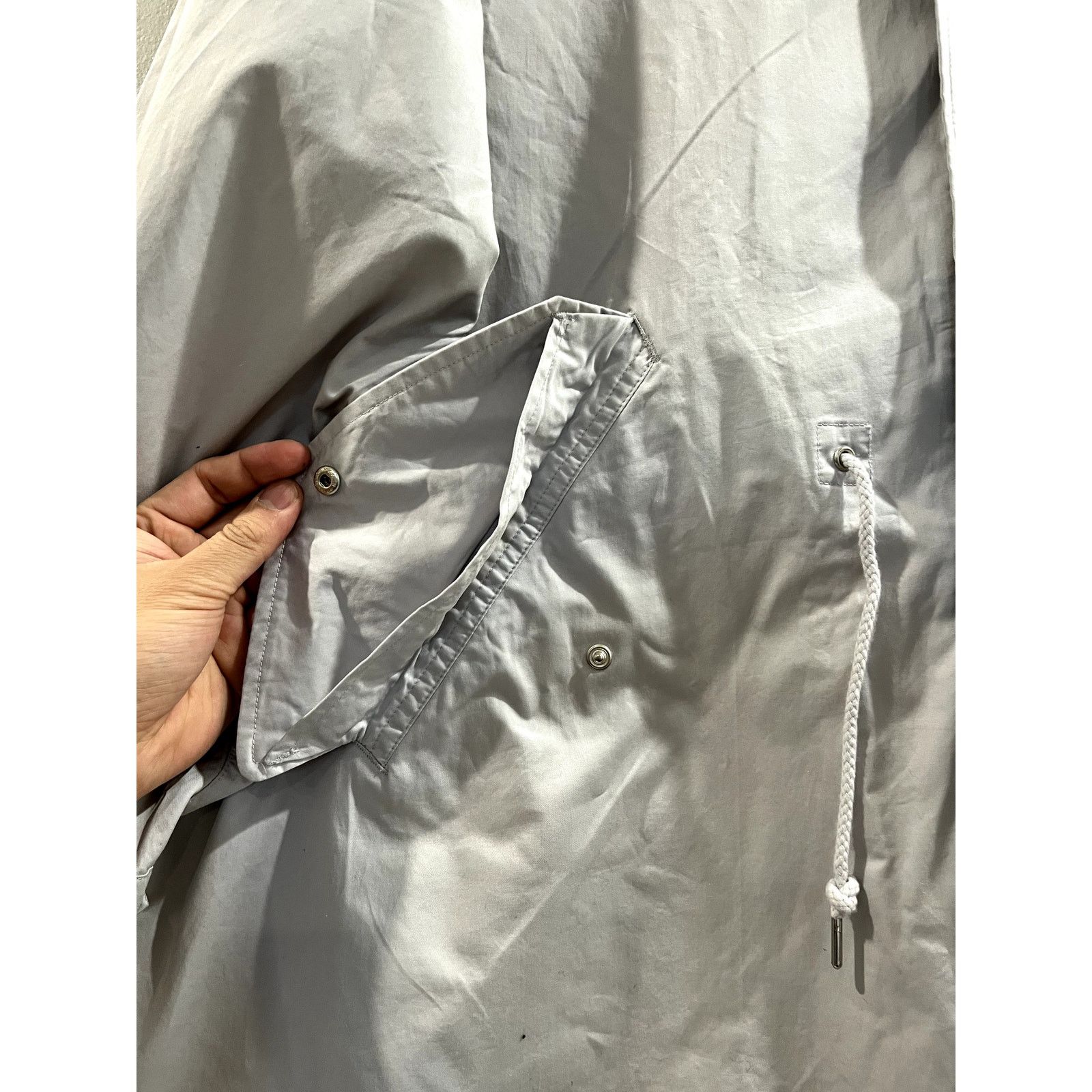Beams Plus Beams — Hooded Mod Coat in Light Grey — Large Size US L / EU 52-54 / 3 - 3 Thumbnail