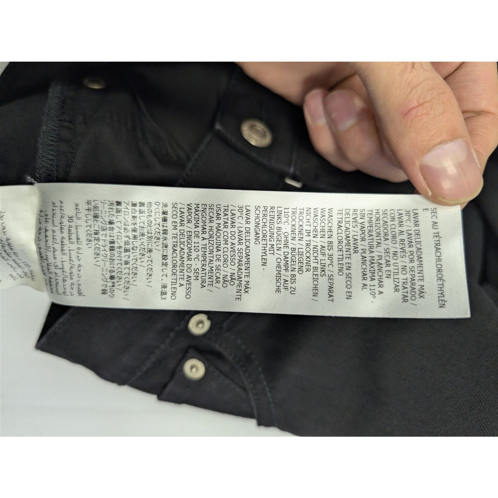 Alexander McQueen o1rshd1 Organic Matte Black Denim Jean in Black Size US 30 / EU 46 - 16 Thumbnail