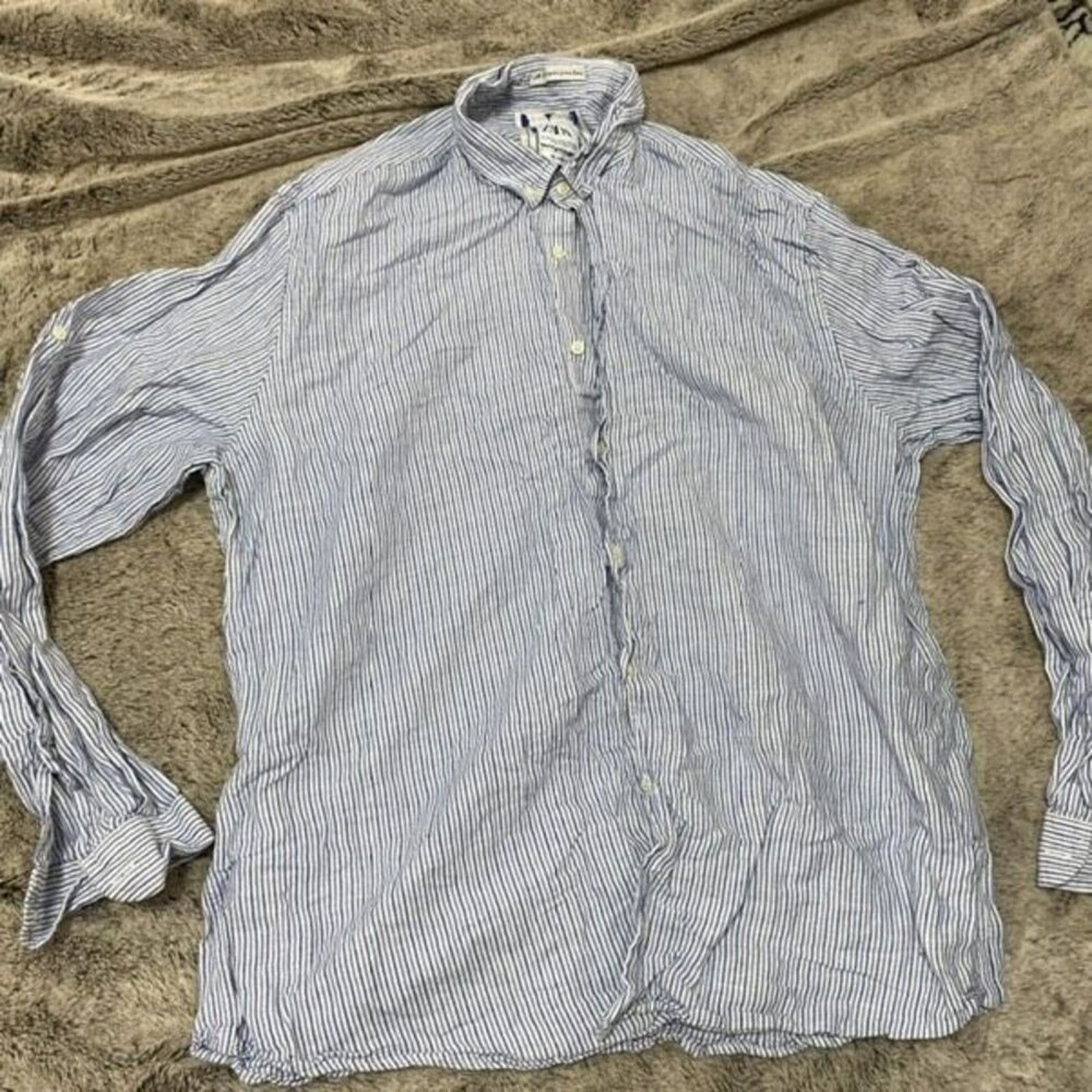Zara Zara Striped Button-Front Shirt | Sz 2XL Size US XXL / EU 58 / 5 - 2 Thumbnail