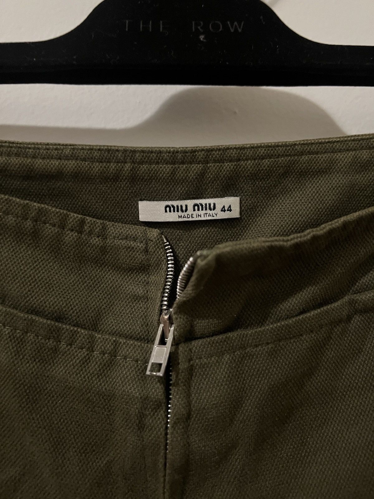 Miu Miu Miu Miu 90s Olive Green Paneled Trousers Size 30" / US 8 / IT 44 - 5 Thumbnail