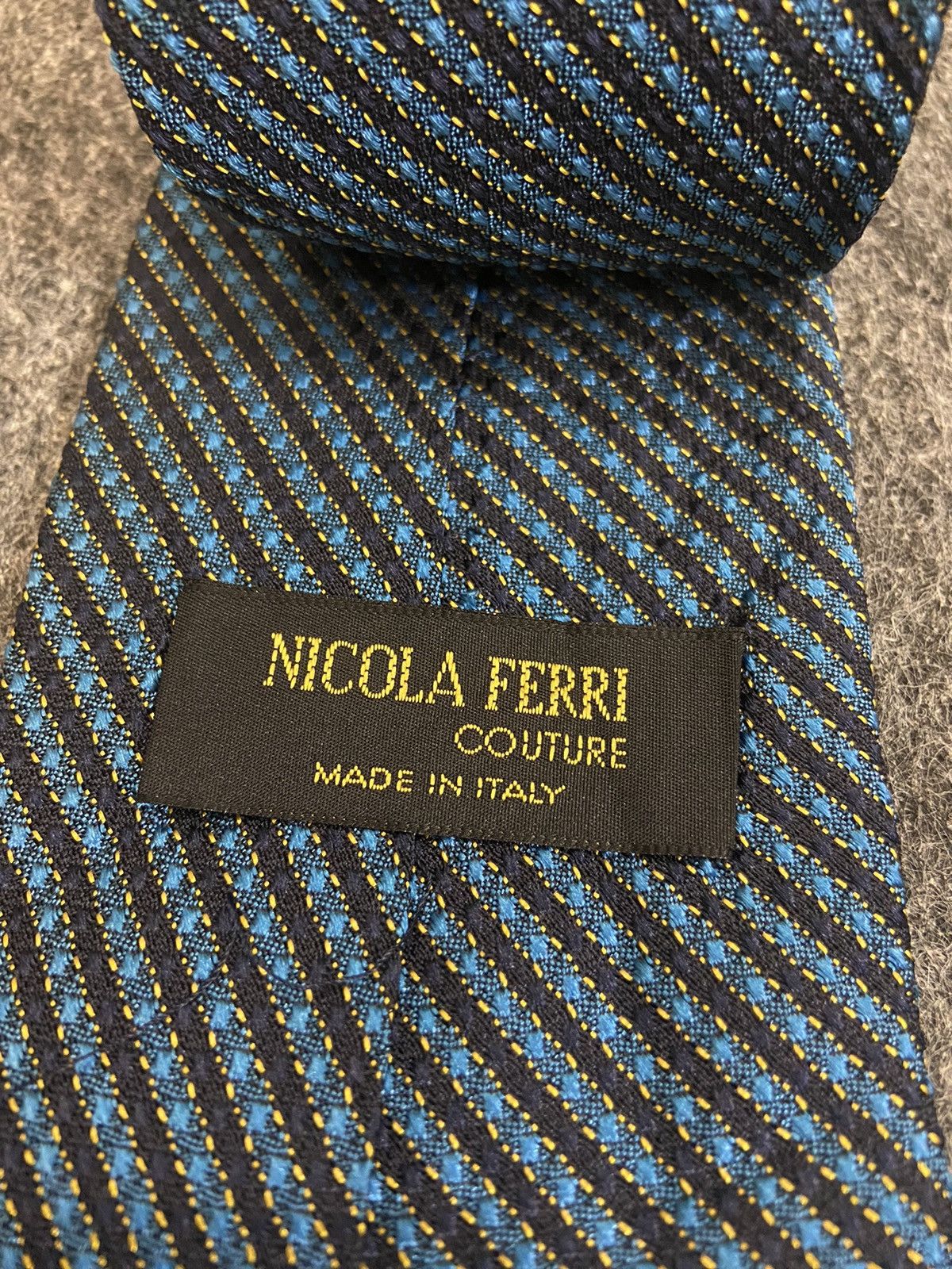 The Tie Bar × Vintage Vintage tie NICOLA FERRI italian brand Size ONE SIZE - 5 Thumbnail