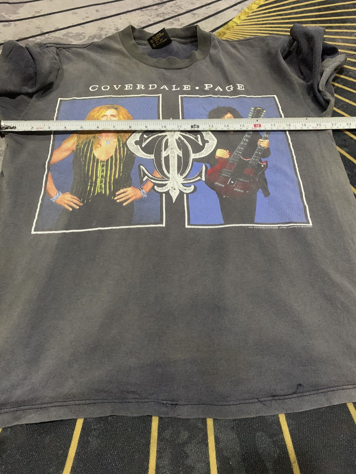Vintage VINTAGE!! 90's Shirt Band Coverdale Page BRockum Tag Size US L / EU 52-54 / 3 - 6 Thumbnail