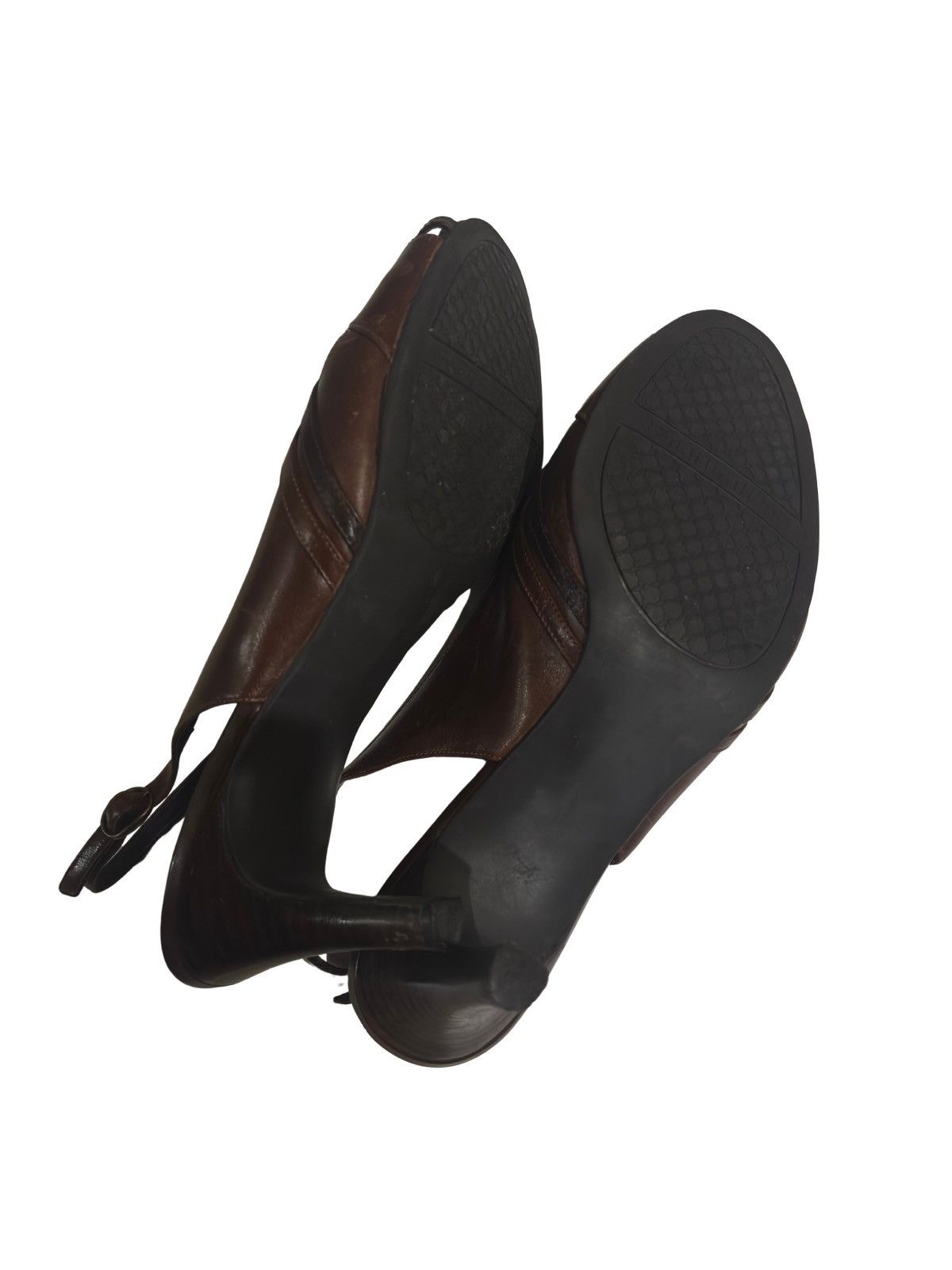 Naturalizer Brown leather slingback Heels.wf7521 Size US 8 / IT 38 - 8 Thumbnail