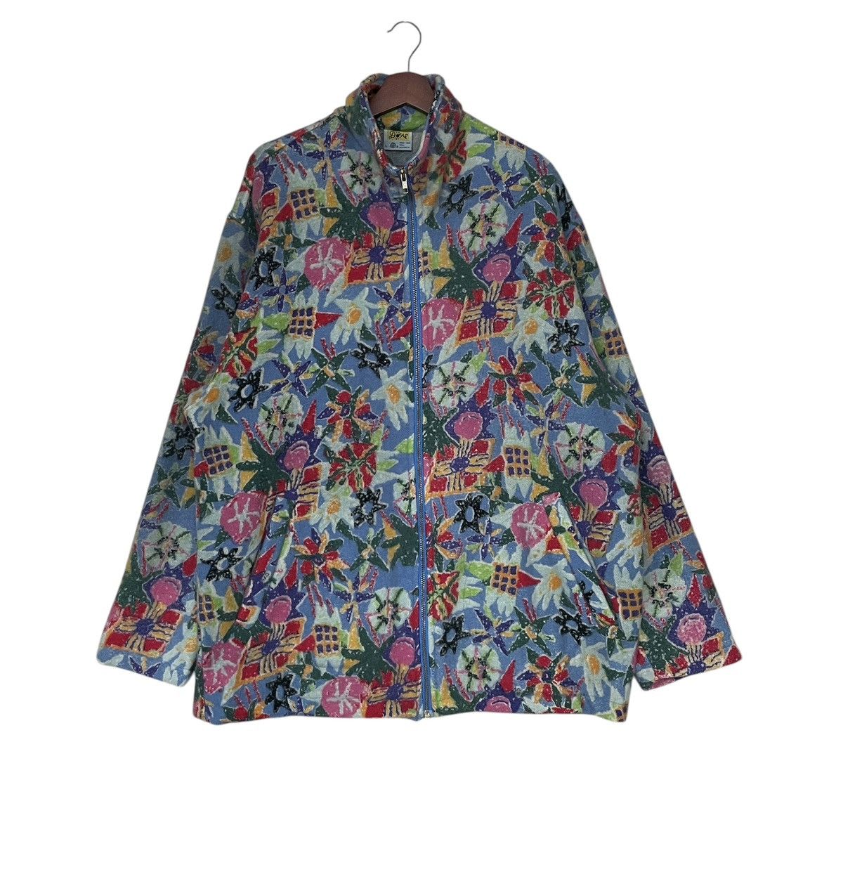 Vintage Vintage Brand Art Kendone Full Print Wool Jacket 1990s Size US L / EU 52-54 / 3 - 1 Thumbnail