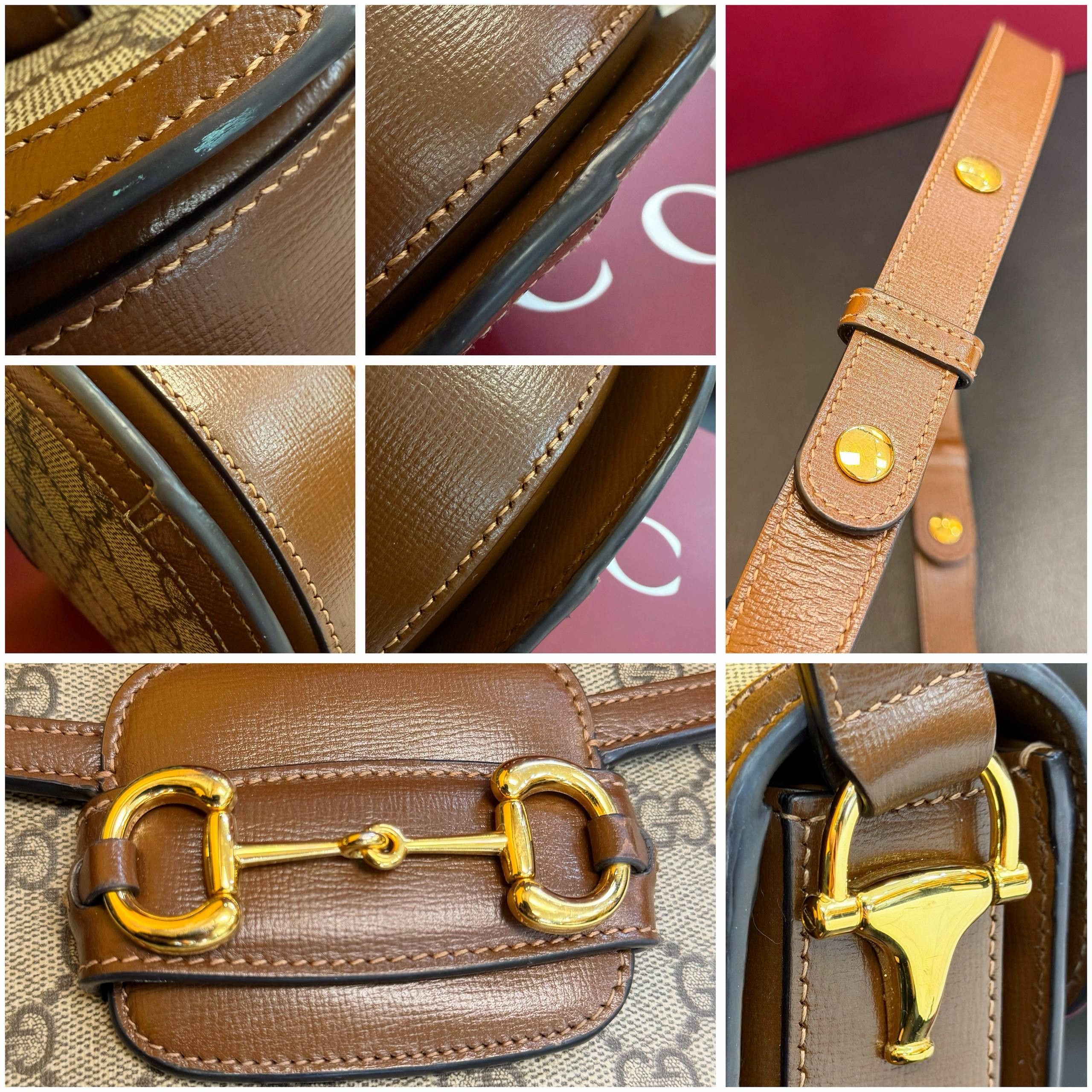 Gucci Gucci GG Supreme Monogram Mini Horsebit 1955 Rounded Size ONE SIZE - 12 Thumbnail