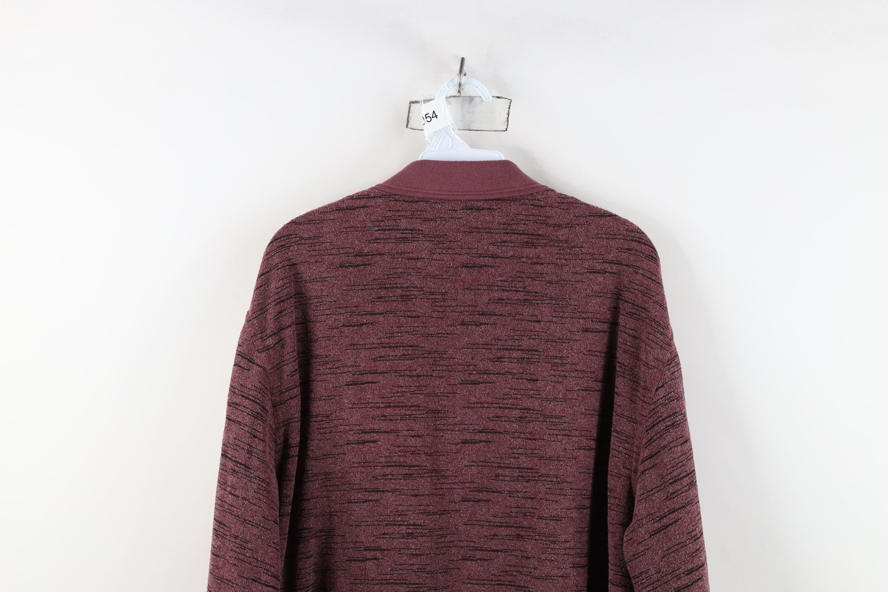 Vintage Vintage 90s Streetwear Fleck Fleece Collared Sweatshirt Size US XL / EU 56 / 4 - 12 Thumbnail