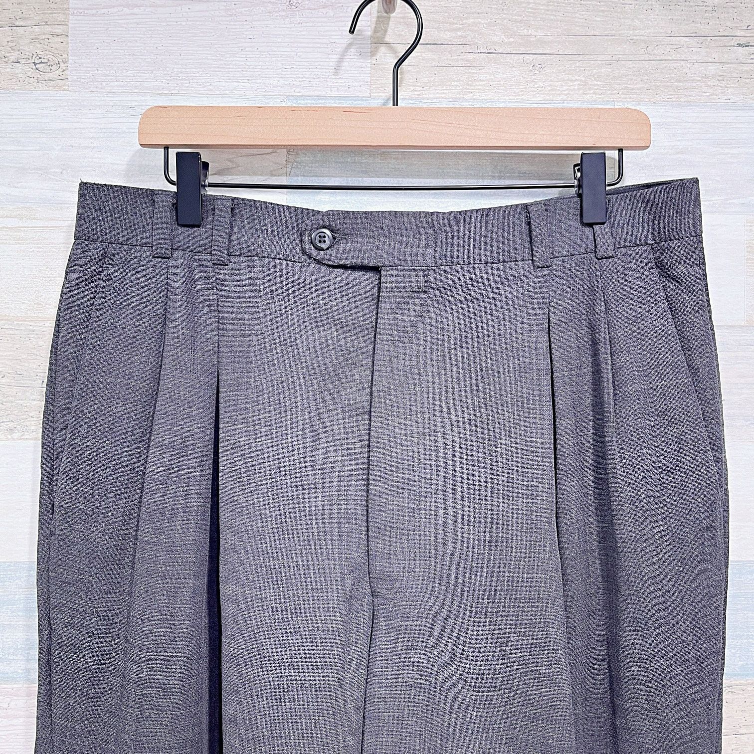 Jhane Barnes Jhane Barnes Vintage Wool Hopsack Suit Gray Mens 42L 36W Size 42L - 9 Thumbnail