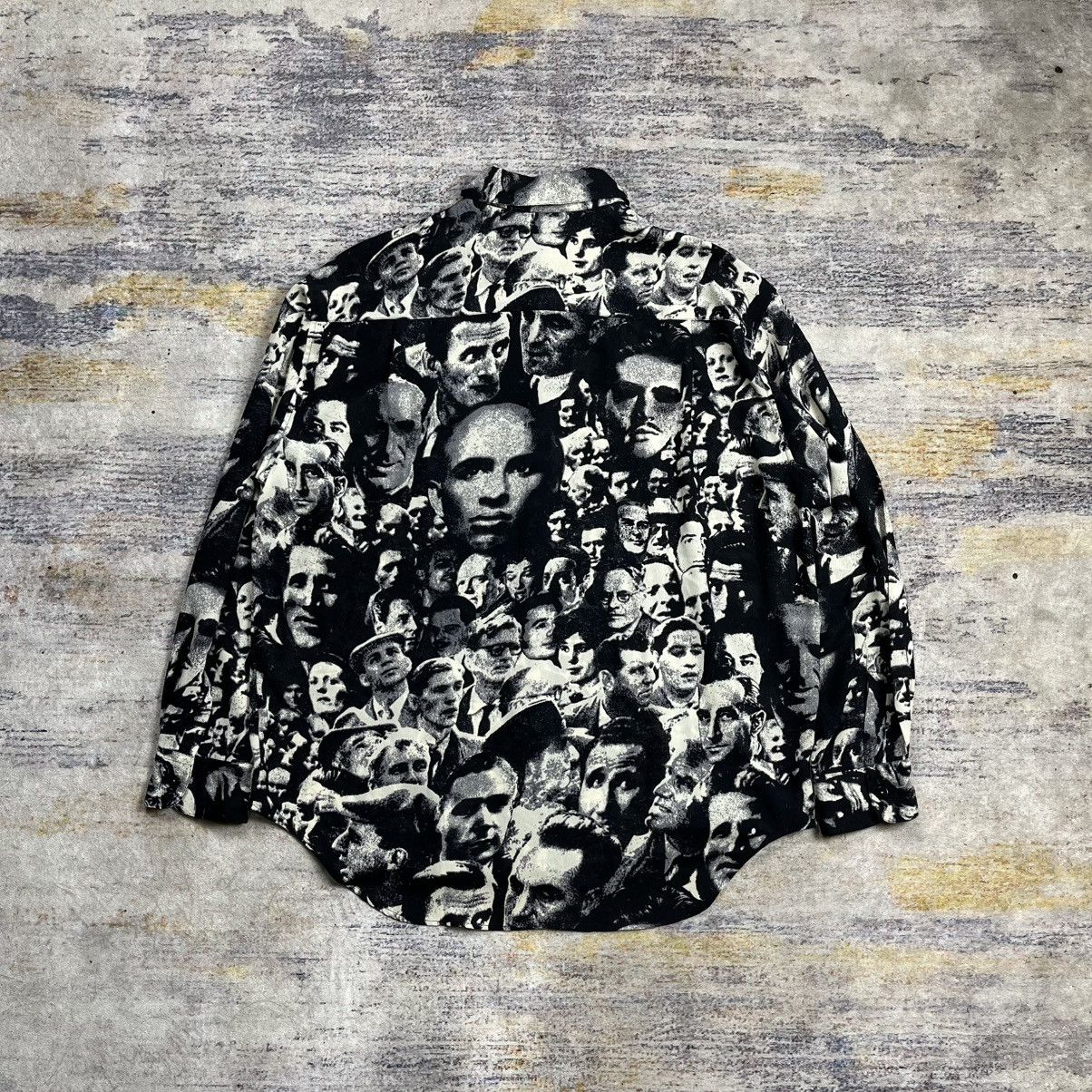 Jean Paul Gaultier Archive Jean paul gaultier Aw 1992 face button up shirt Size US M / EU 48-50 / 2 - 2 Thumbnail