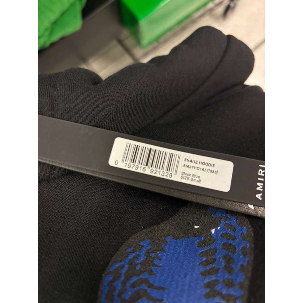 Amiri o1rshd1 Snake Hoodie in Black/Blue Size US S / EU 44-46 / 1 - 17 Thumbnail