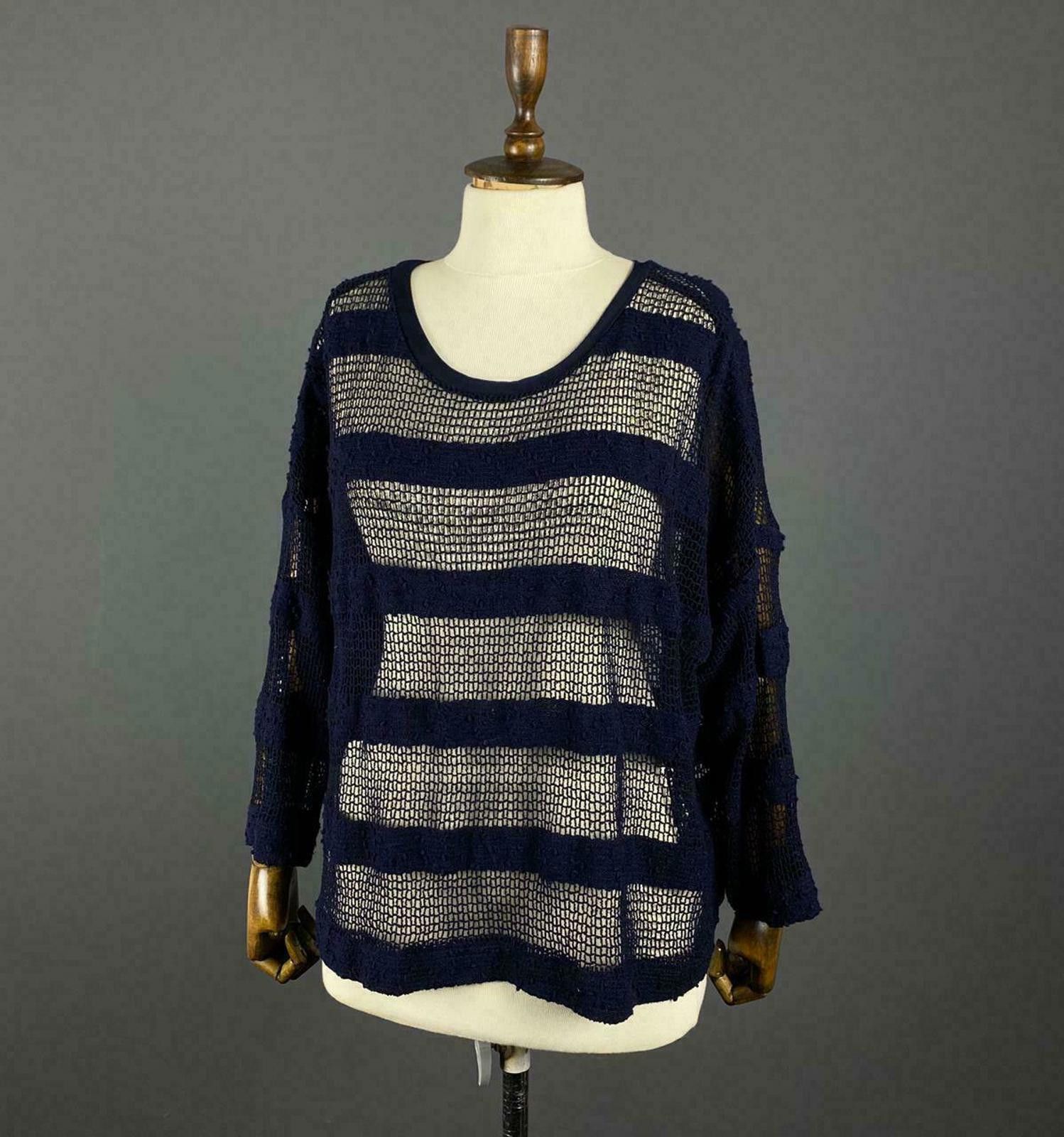 Designer Ladies Joseph Ribkoff Navy Blue Pullover Sweater Size M / US 6-8 / IT 42-44 - 1 Thumbnail