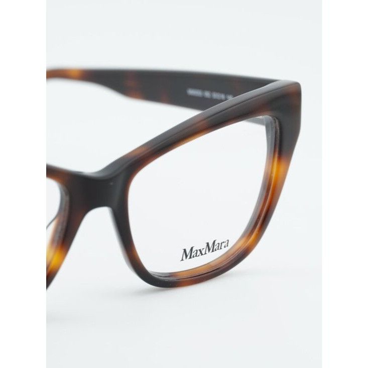 Max Mara Max Mara MM5053 052 Eyeglasses Havana 53mm Cat Eye Frame Size ONE SIZE - 4 Thumbnail