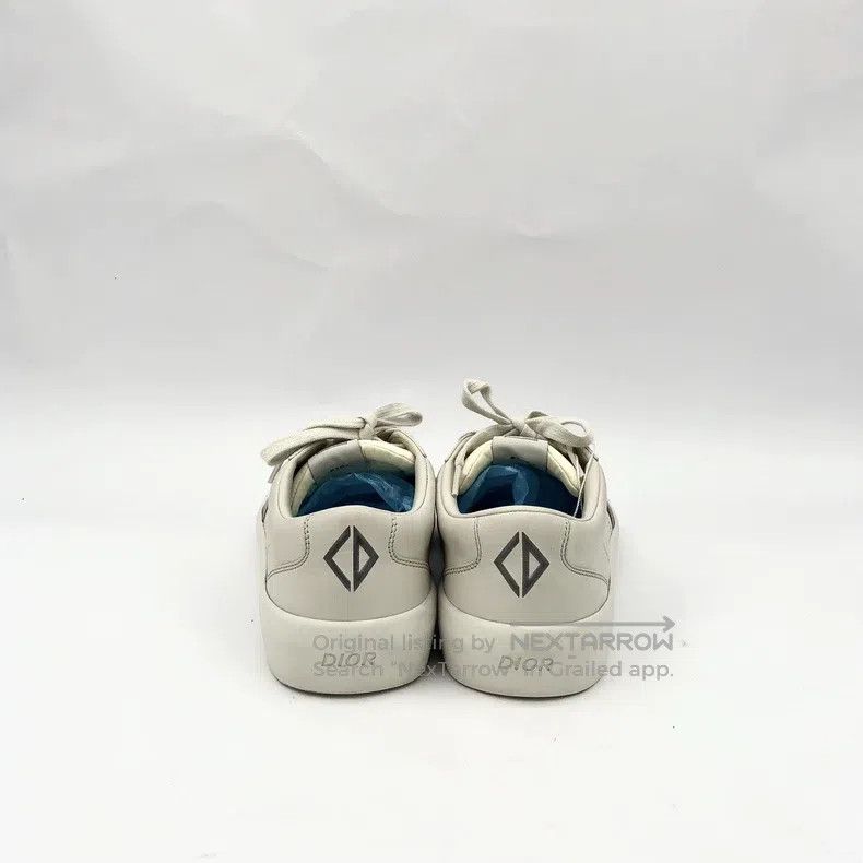 Dior Dior Greyish-white lacing casual flat board shoes German t Size US 11 / EU 44 - 4 Thumbnail