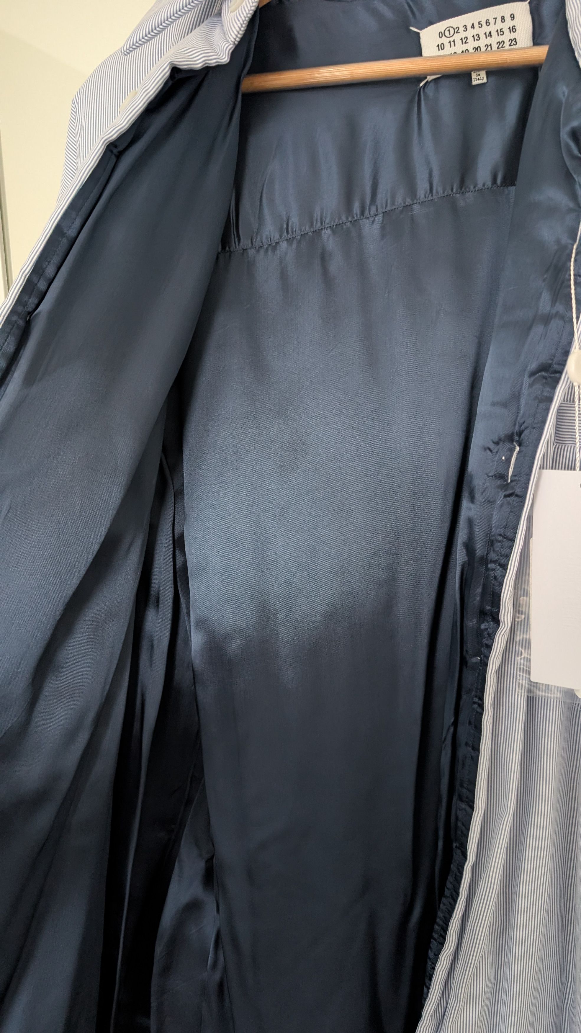 Maison Margiela Maison Margiela Pin Stripped padded shirt jacket Size US XL / EU 56 / 4 - 3 Thumbnail