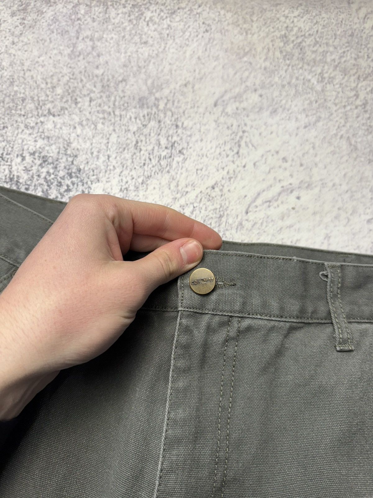 Carhartt Vintage Carhartt Double Knee Work Wear Pants Grey Sz 30 x 32 Size US 32 / EU 48 - 12 Thumbnail