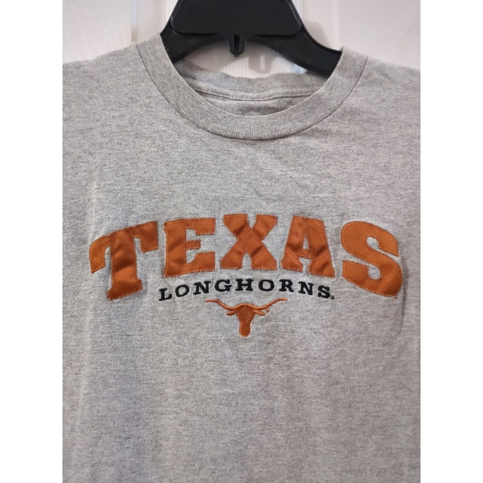 Vintage TEXAS LONGHORNS Cadre Men’s Size M Gray Solid Back T-Shirt Size US M / EU 48-50 / 2 - 2 Thumbnail