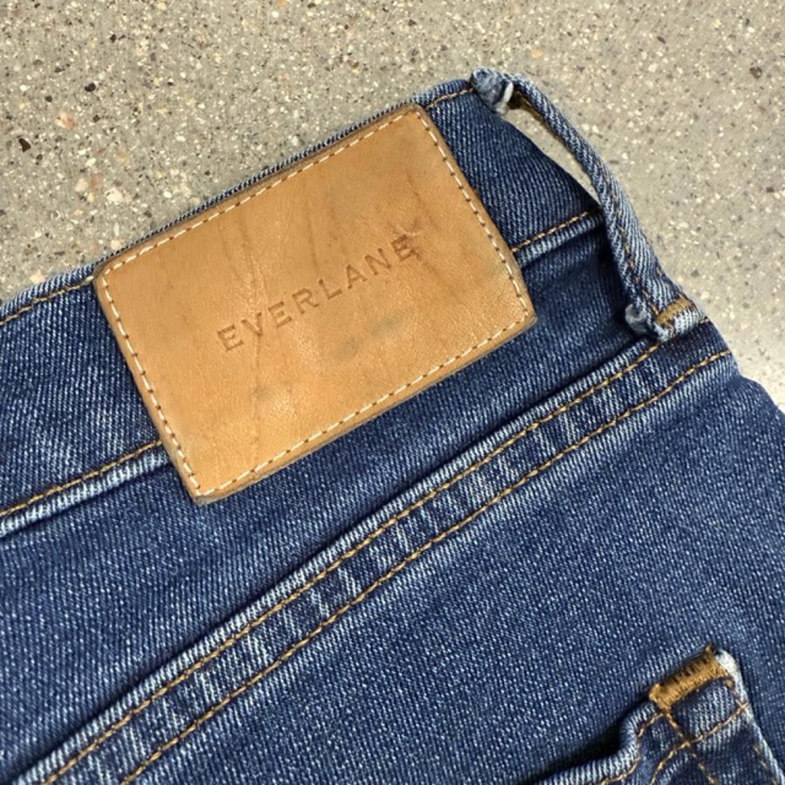 Everlane Everlane Mid Rise Skinny Jean Dark Wash - Mint Cond - 28 R Size 28" / US 6 / IT 42 - 8 Thumbnail