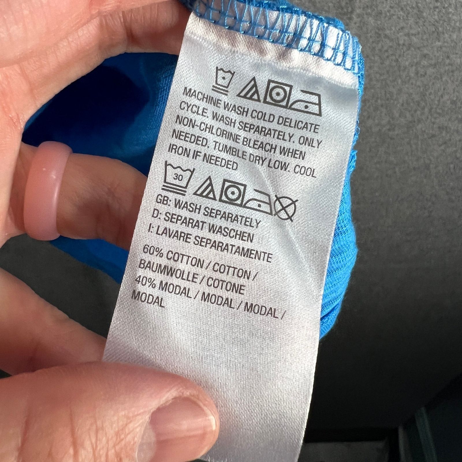 Other Belle by Kim Gravel Slub Knit Flirty Tee Ocean Reef Size 4X Size 4XL / US 24-26 - 8 Thumbnail