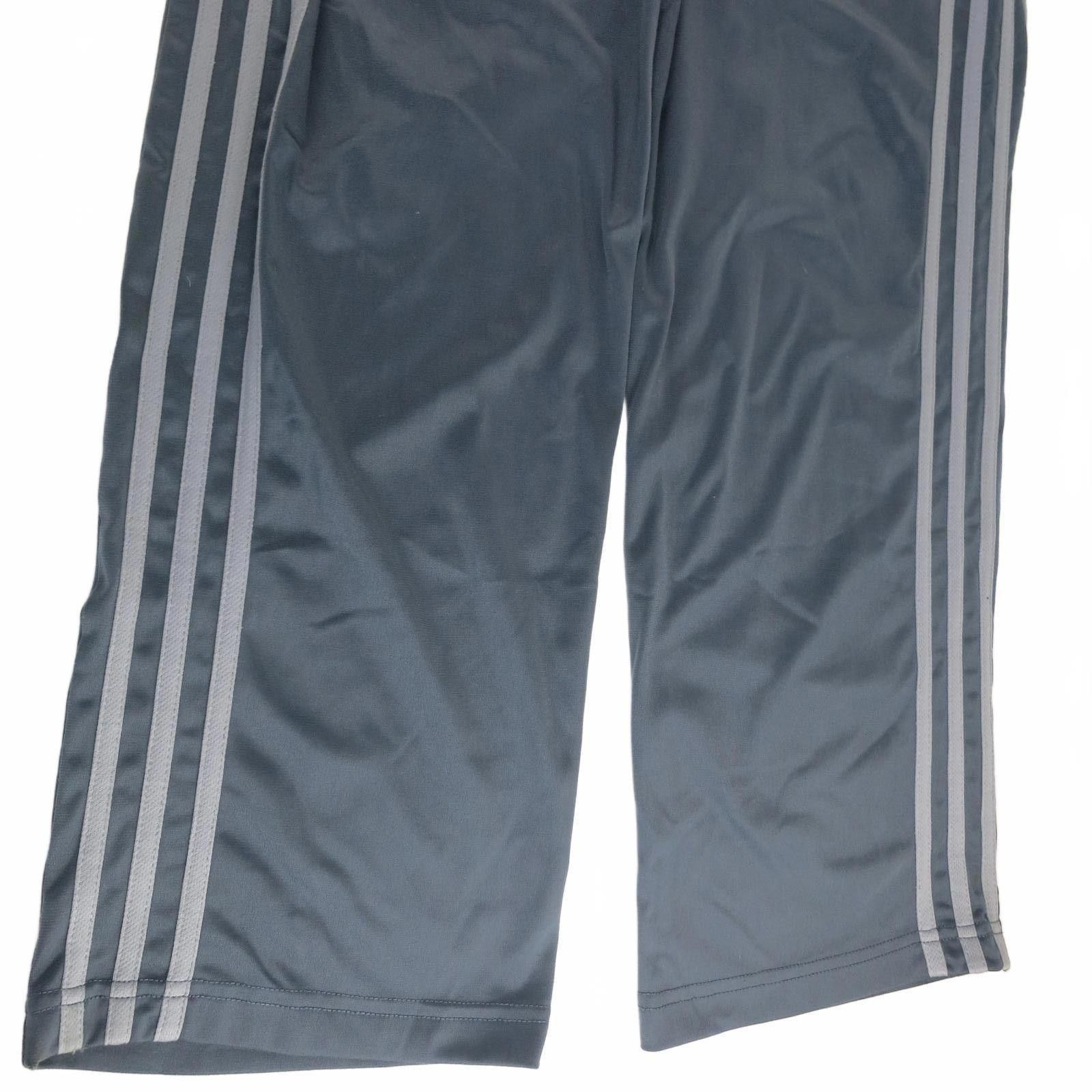 Adidas Adidas Dark Gray Track Pants with Side Stripes Boy's Large Size ONE SIZE - 4 Thumbnail