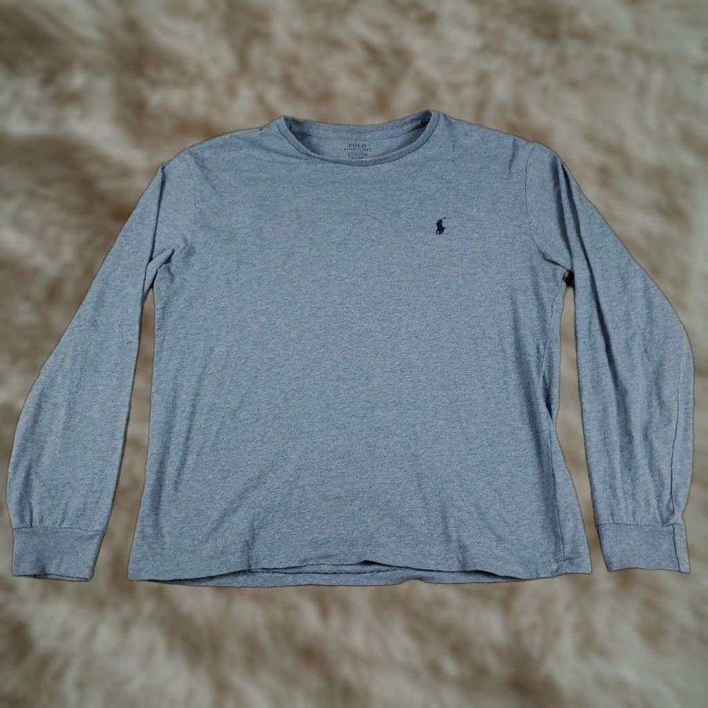 Ralph Lauren Ralph Lauren T Shirt Mens Size Medium Blue Pony Logo Crew Neck Long Sleeve Cotton Solid Casual Shirt Mens M Blue Pony Logo 90s 00s Sports American Size US M / EU 48-50 / 2 - 1 Thumbnail
