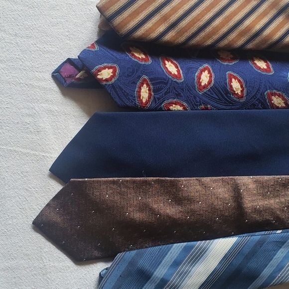 Designer Bundle of 4 Coordinating Ties - 2 Silk Size ONE SIZE - 2 Thumbnail