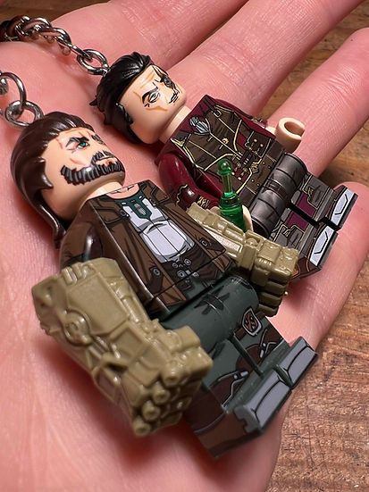 Cartoon Network × Handmade irritated studio arcane silco vander minifigure keychain Size ONE SIZE - 2 Thumbnail