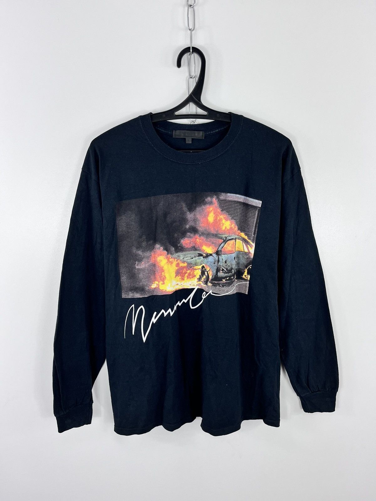 Menace Mennace Longsleeve Shirt Big Logo “Burning Car” Size M Size US M / EU 48-50 / 2 - 1 Thumbnail