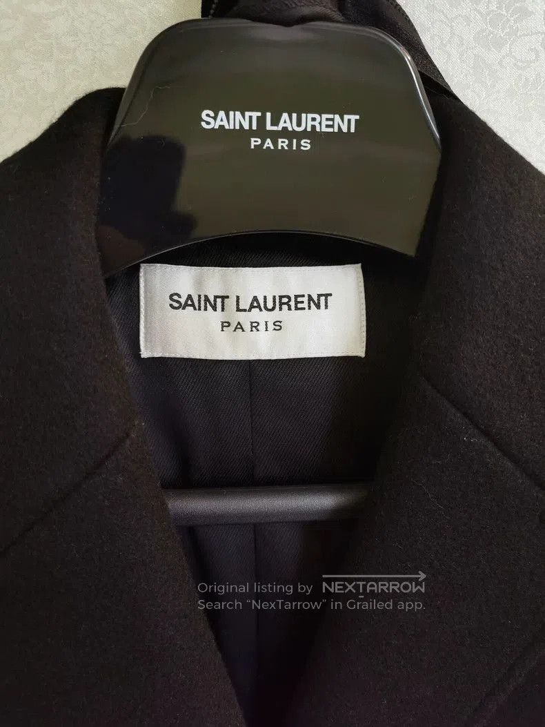 Saint Laurent Paris SAINT LAURENT Genuine Leather Trim Coat. Size US S / EU 44-46 / 1 - 3 Thumbnail