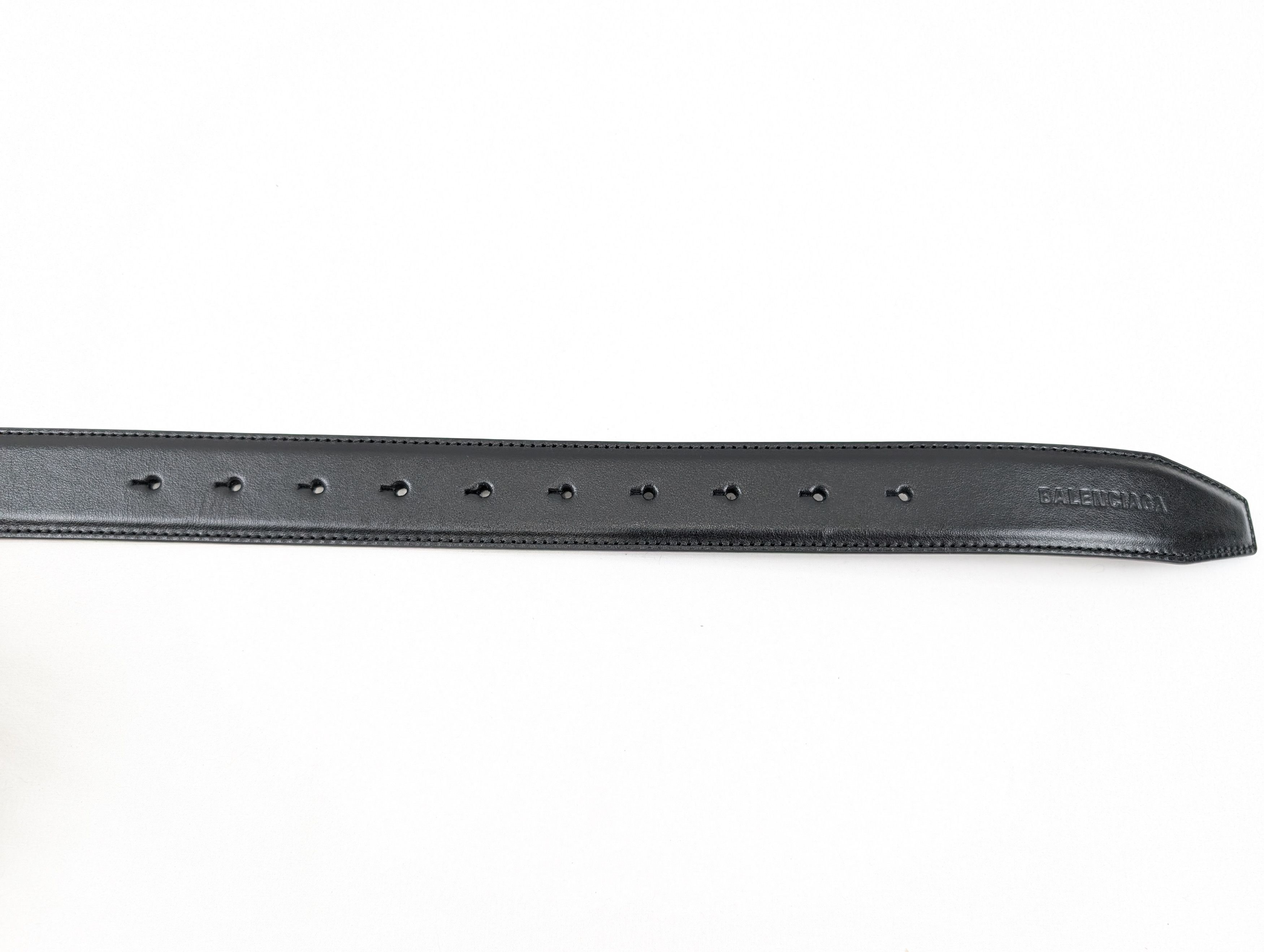 Balenciaga × Under Armour o1rshd1 Size: 100 CM / Calf Plutone Belt in Black Size 40 - 8 Thumbnail