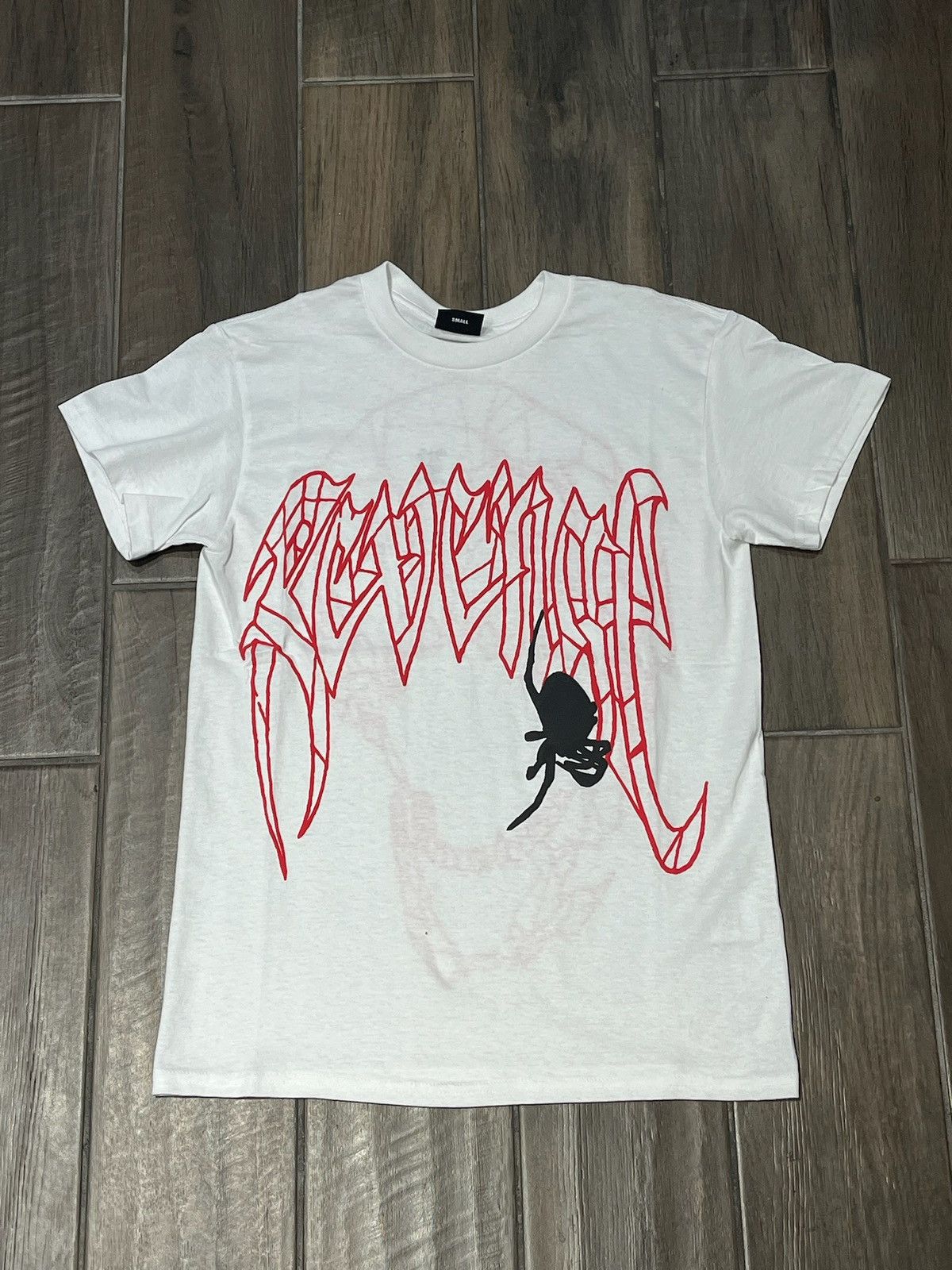 Revenge REVENGE “SPIDER” TSHIRT - SIZE MEDIUM - (WHITE) Size US M / EU 48-50 / 2 - 1 Thumbnail