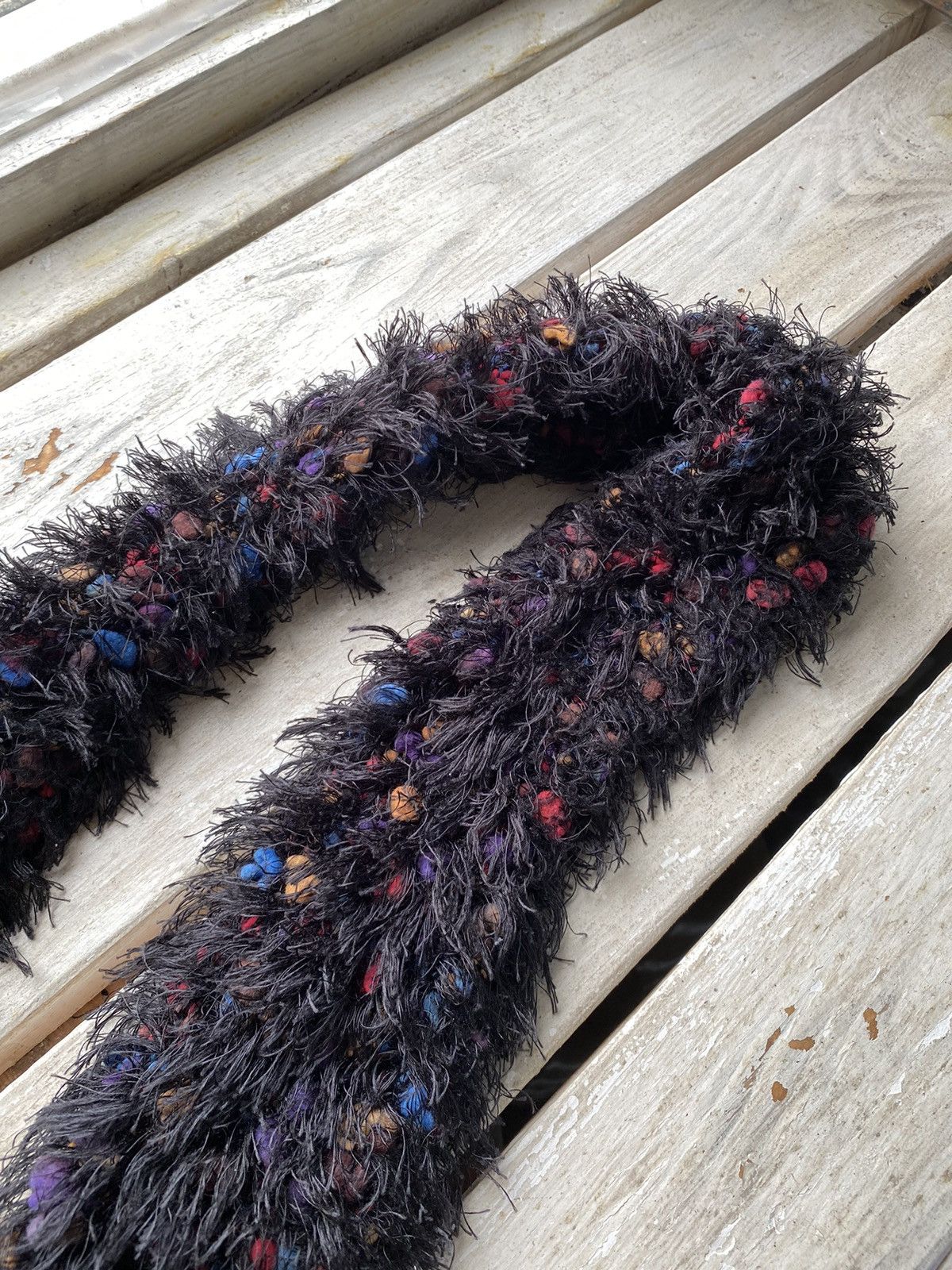 Japanese Brand × Vintage japanese fuzzy mohair scarf vintage y2k Size ONE SIZE - 3 Thumbnail