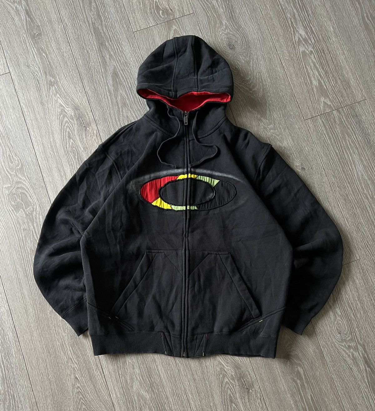 Oakley × Vintage Vintage 💥 Oakley Zip Hoodie Size US L / EU 52-54 / 3 - 1 Thumbnail
