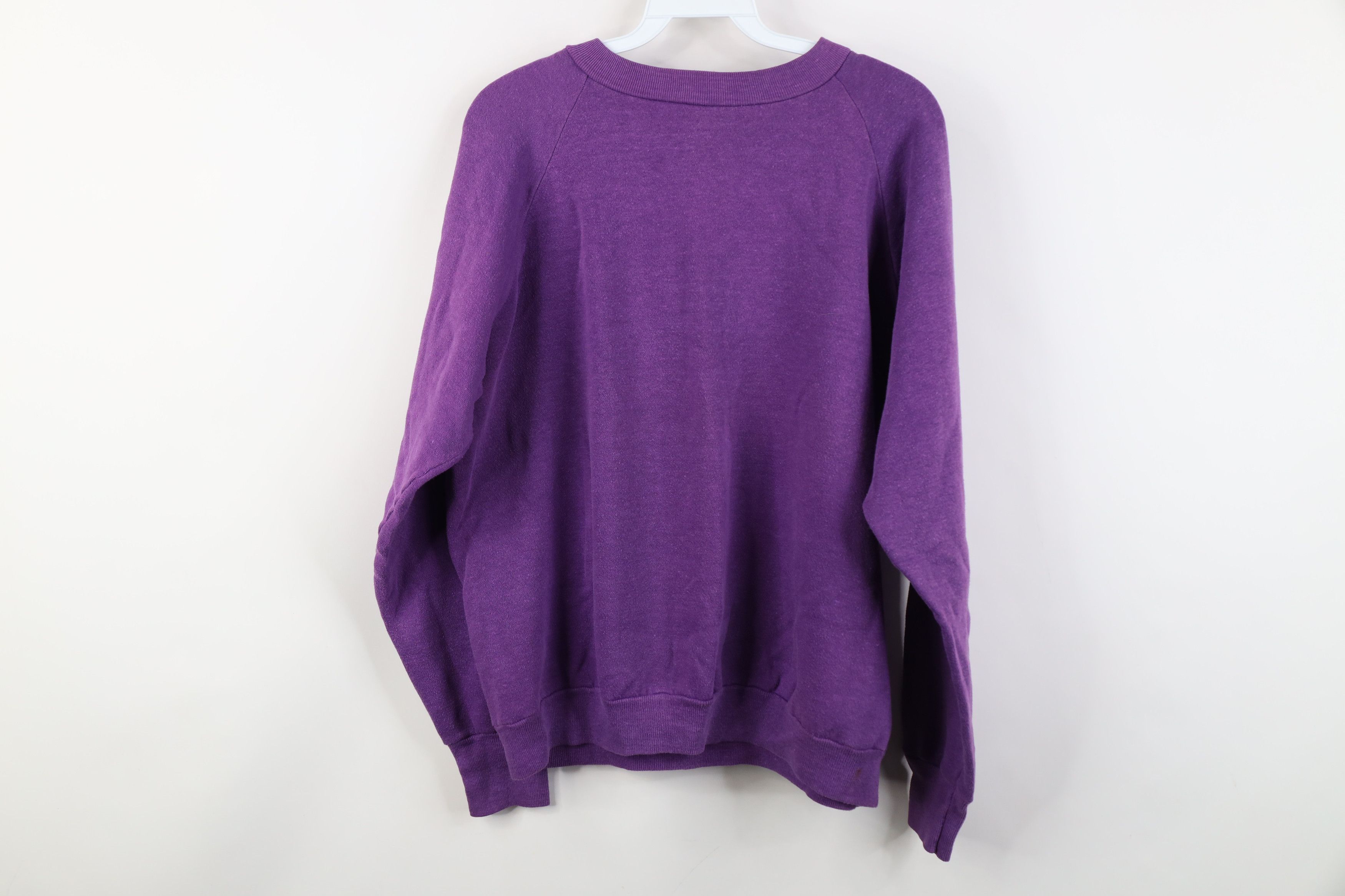 Vintage Vintage 60s Healthknit Raglan Crewneck Sweatshirt Purple USA Size XL / US 12-14 / IT 48-50 - 10 Thumbnail